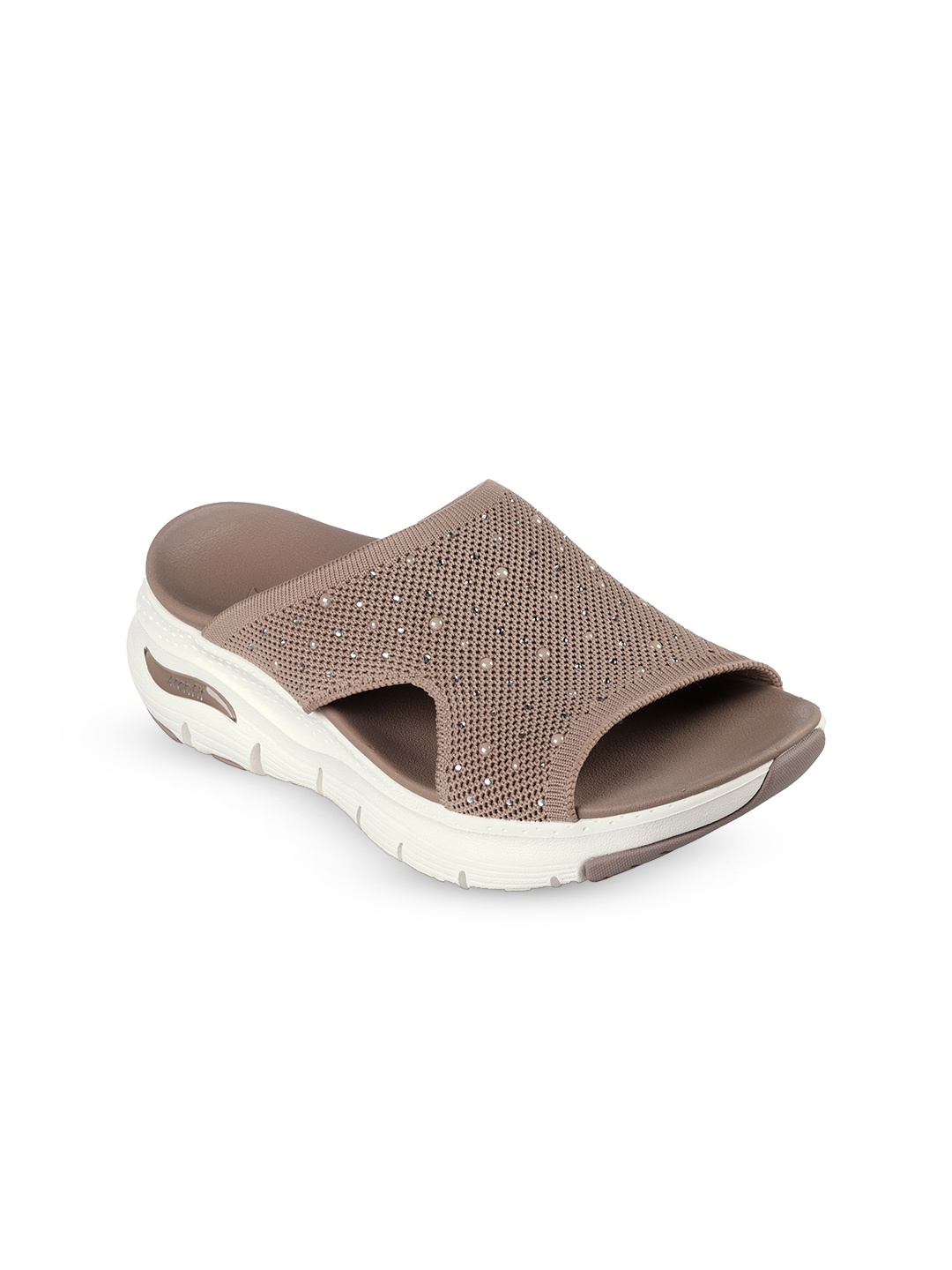 

Skechers ARCH FIT - SWEET MONET Mocha Women Sliders, Mauve