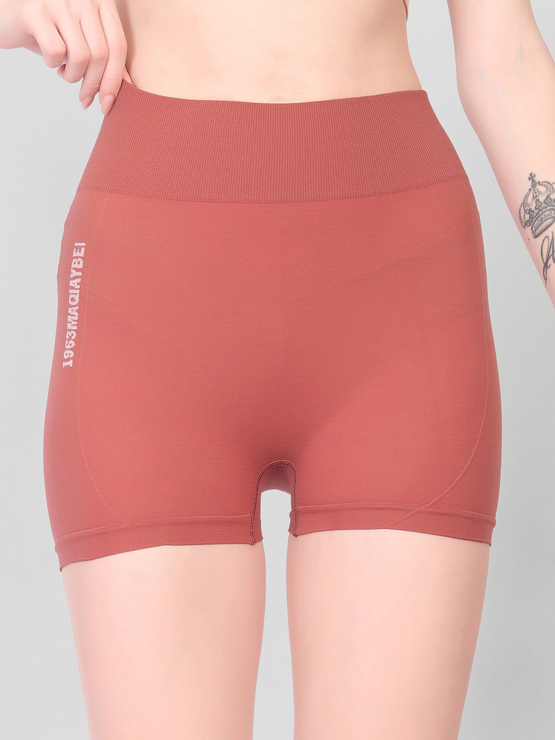 

Gopalvilla Women High-Rise Boy Shorts Briefs, Peach