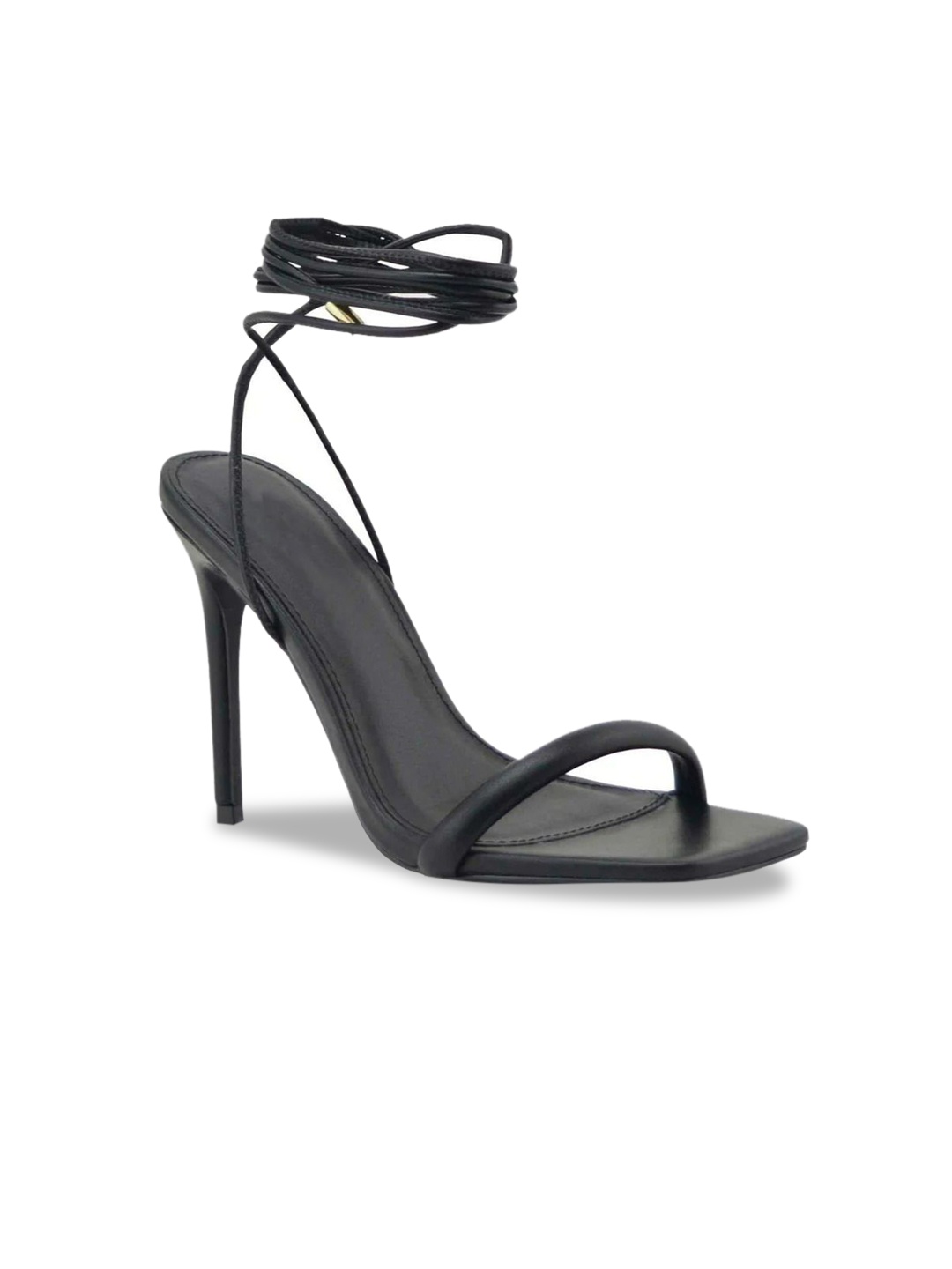 

JM Looks Women Open Toe Stiletto Gladiators, Black