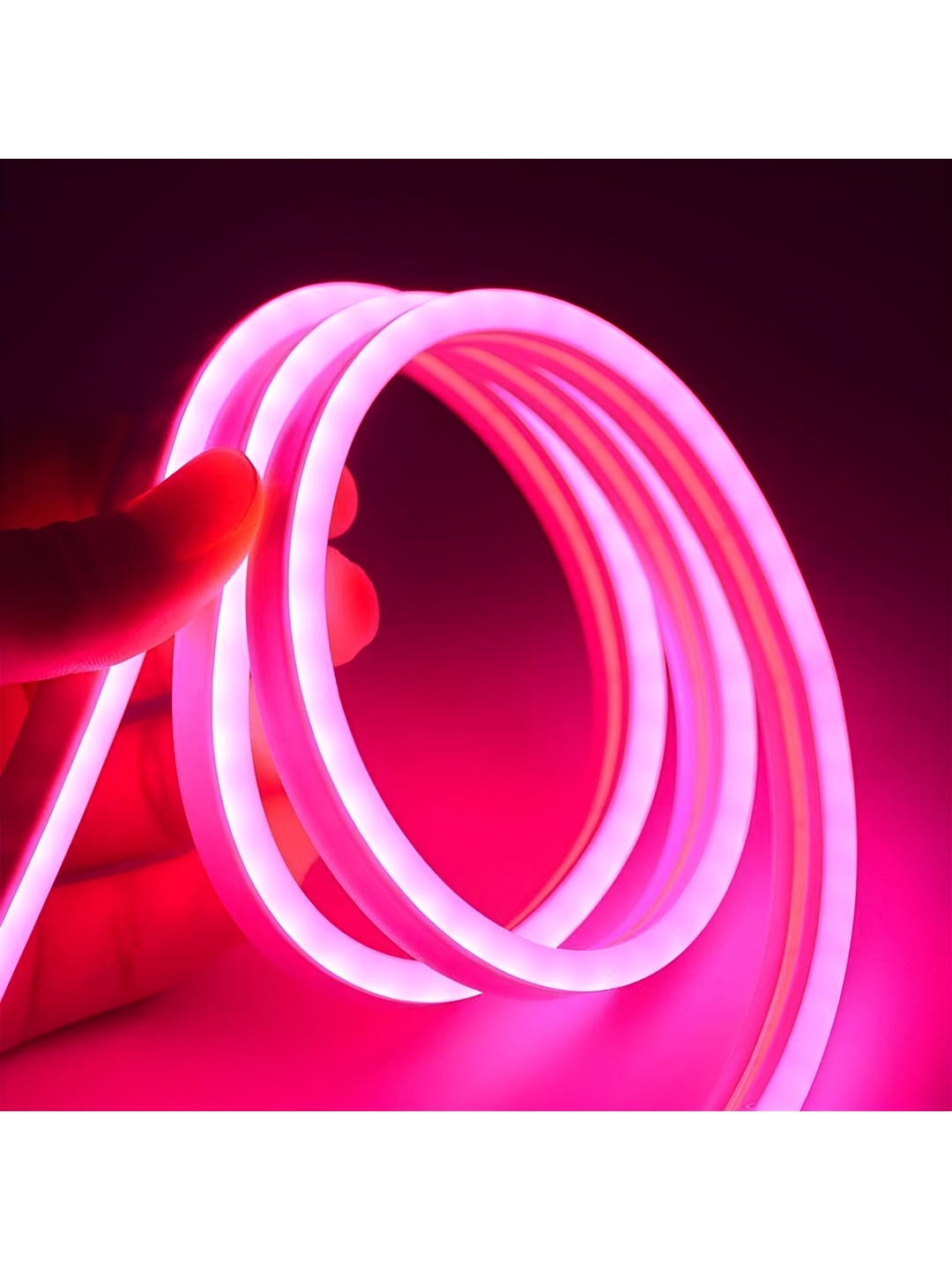 

SPARK WORLD Pink Bendable String Lights With Power Adapter