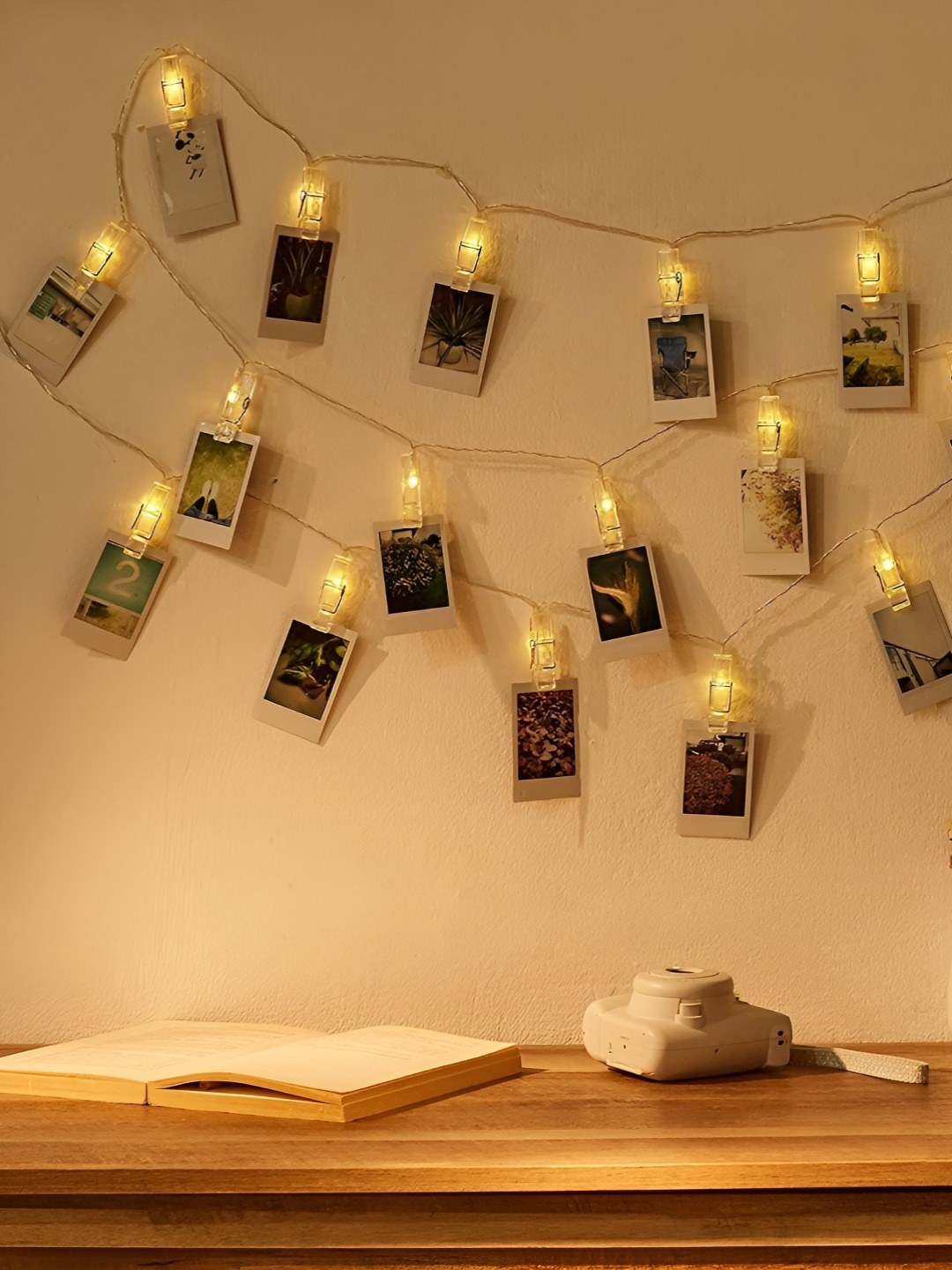 

SPARK WORLD Yellow Photo Clip-Shaped String Light