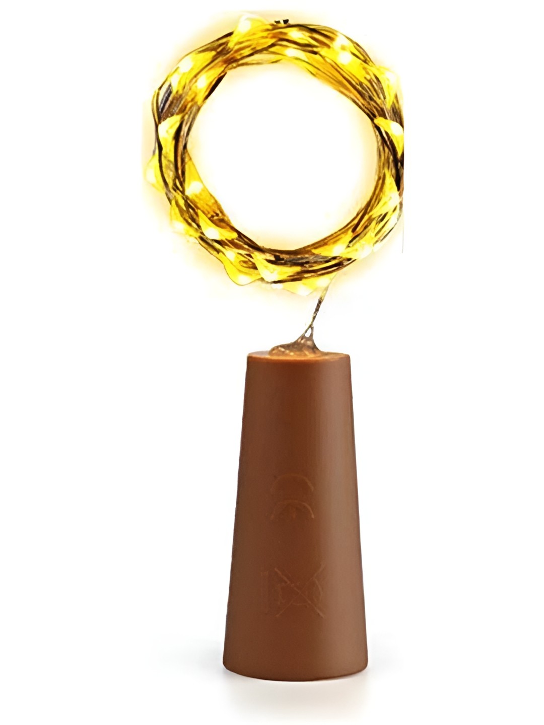 

SPARK WORLD Yellow Rice Shape String Lights, Gold