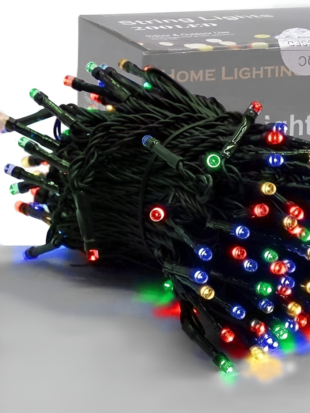 SPARK WORLD Black Rice Shape String Lights