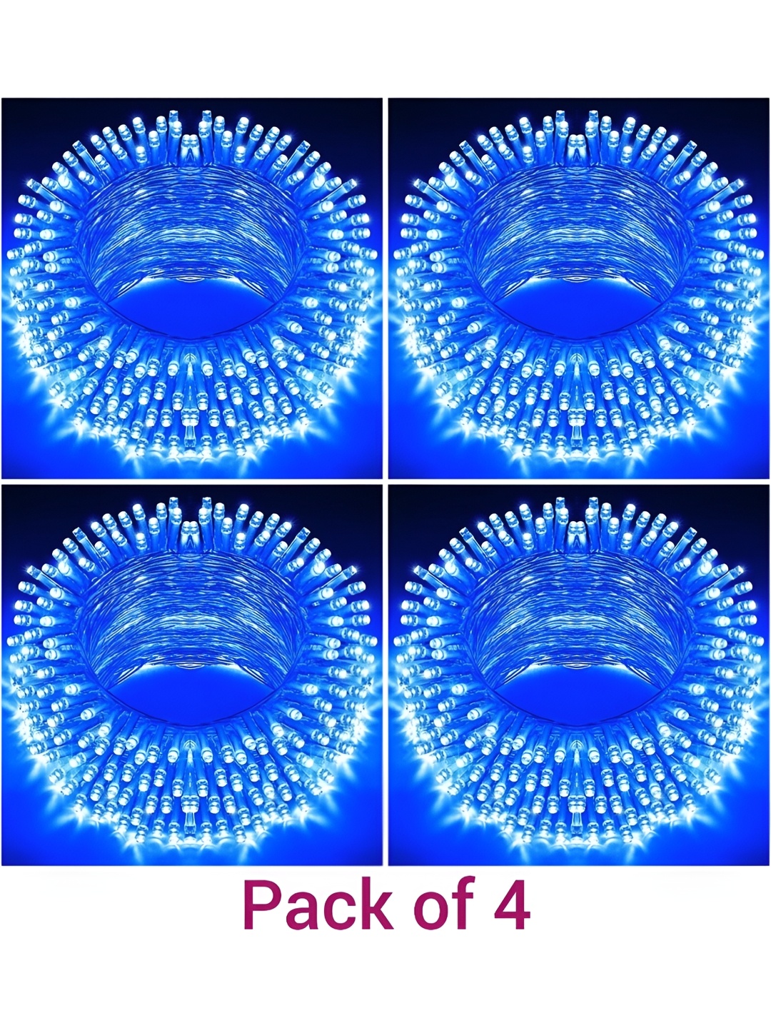 

SPARK WORLD Blue 4 Pieces Teardrop-Shaped String Lights
