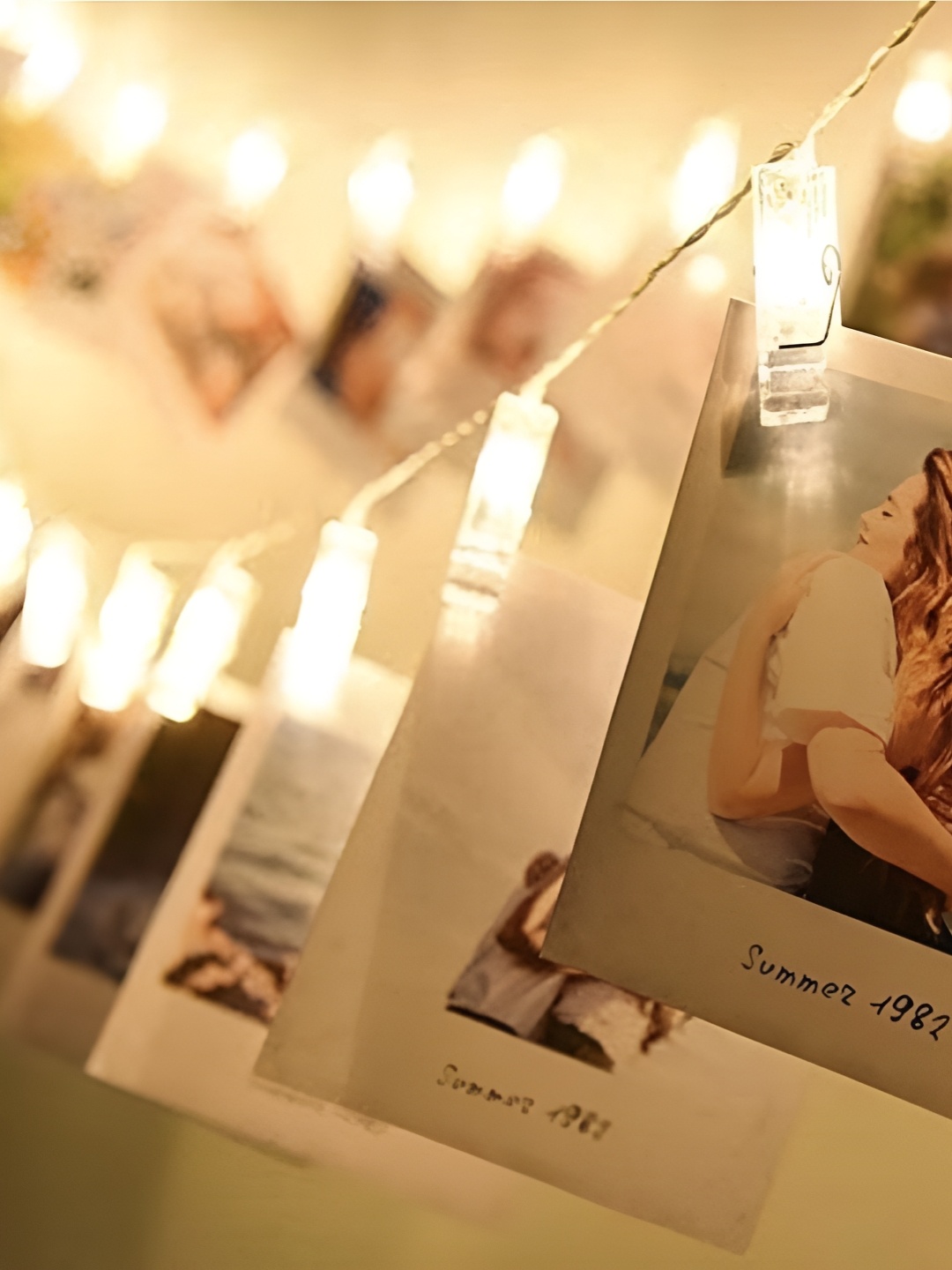 

SPARK WORLD Yellow Photo Clip Shape String Lights