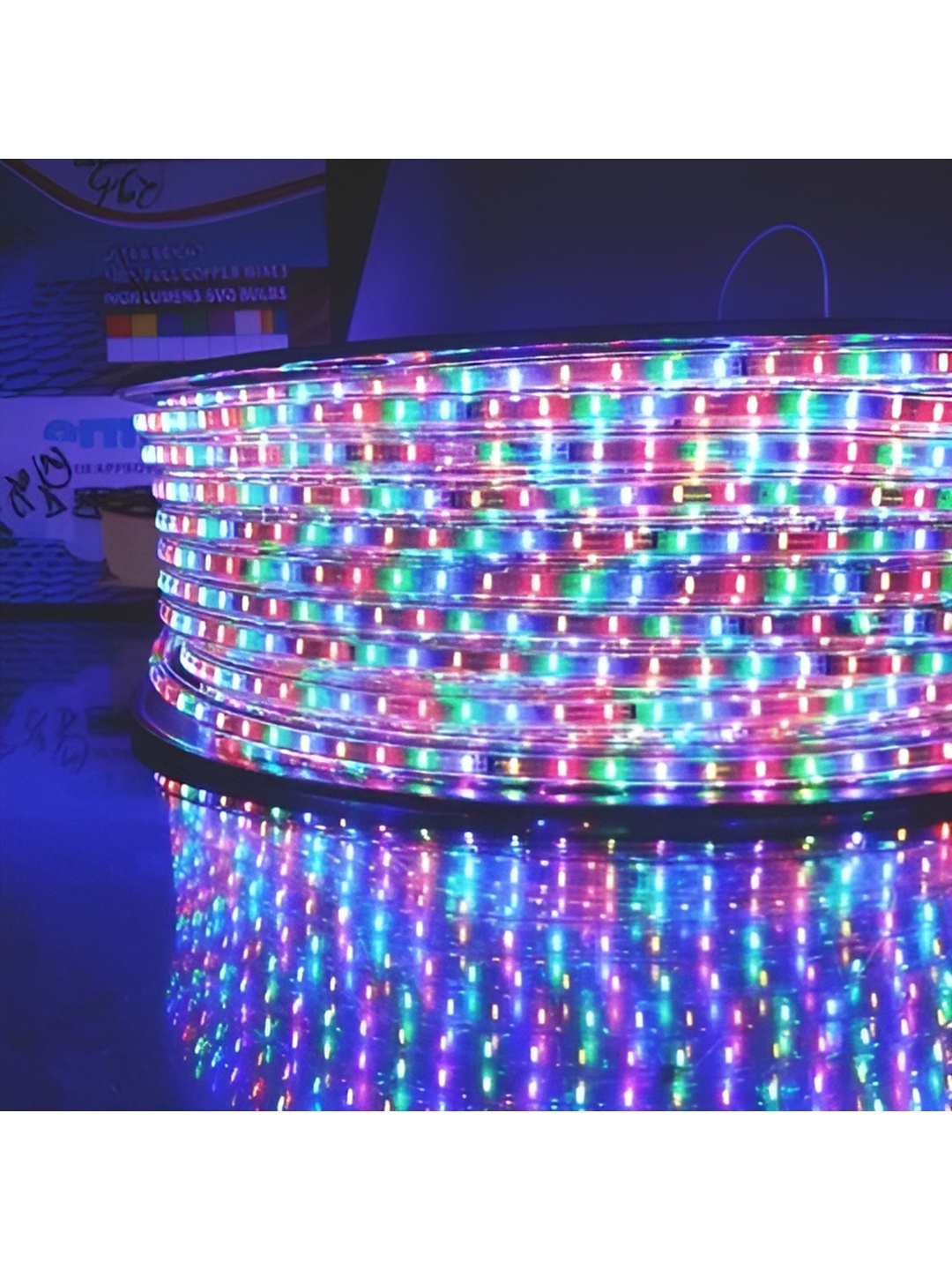 

SPARK WORLD Blue & Red Rice Shape String Lights