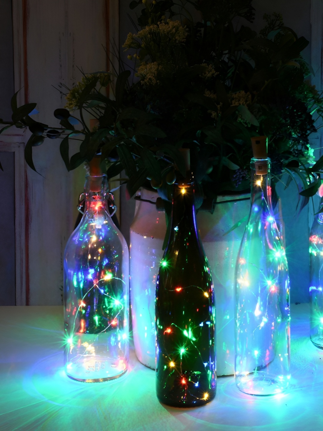

SPARK WORLD Blue & Green Rice-Shape String Lights