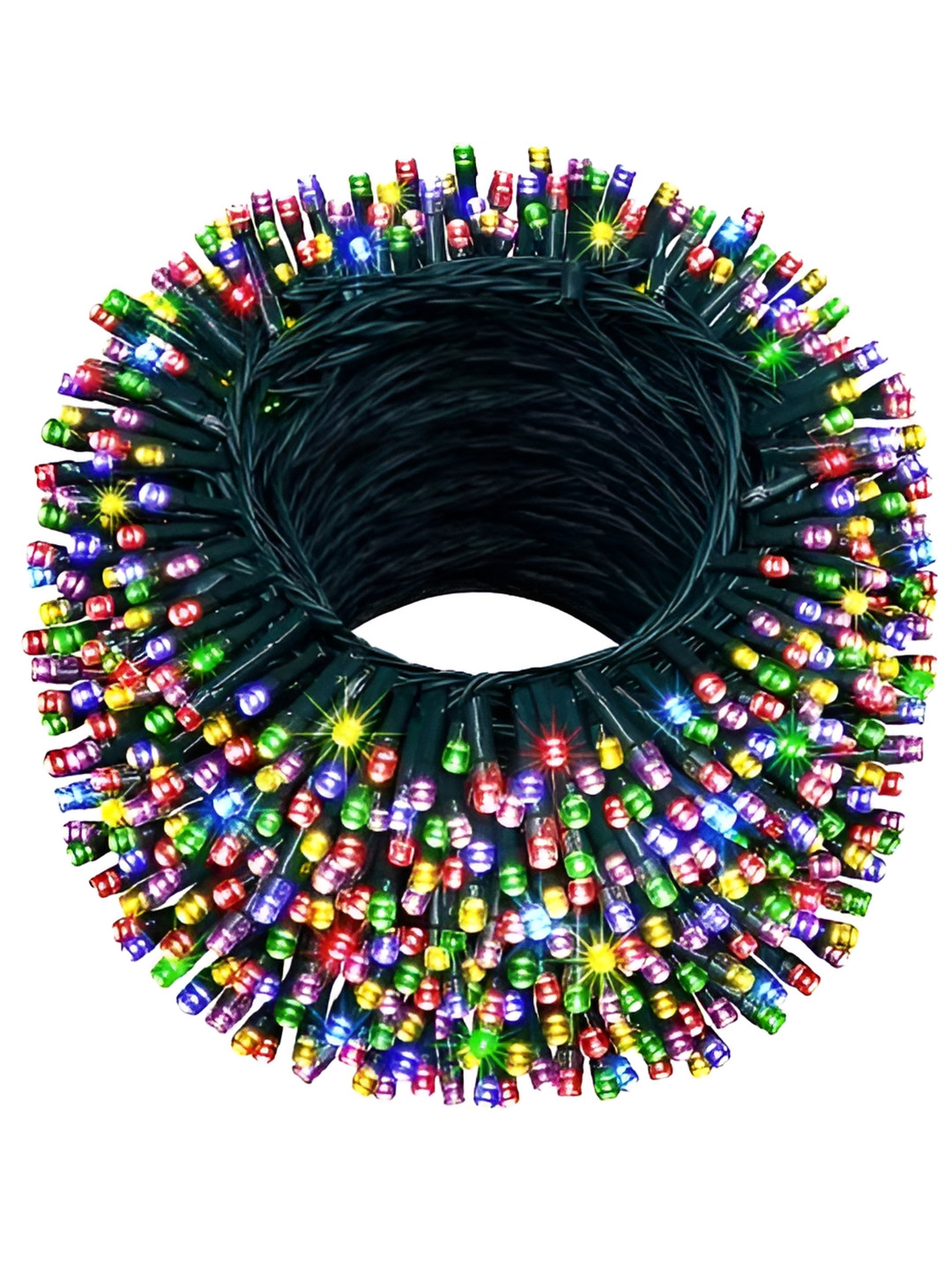 

SPARK WORLD Black & Green Rice Shape LED String Lights
