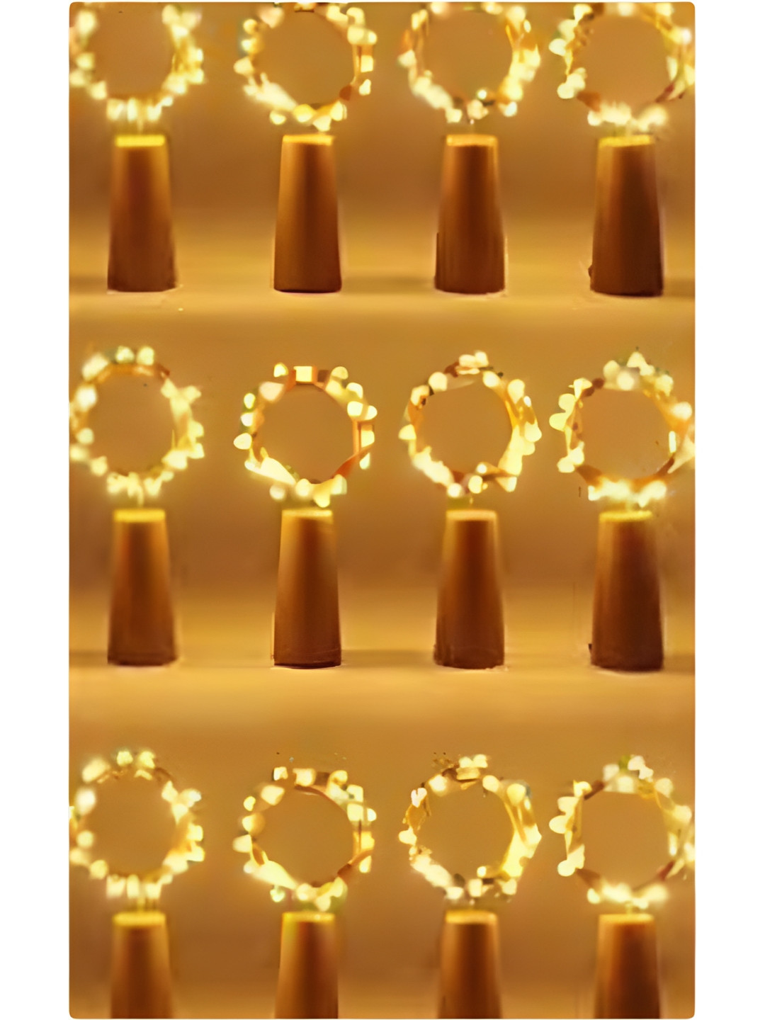 

SPARK WORLD Yellow Rice Shape String Lights
