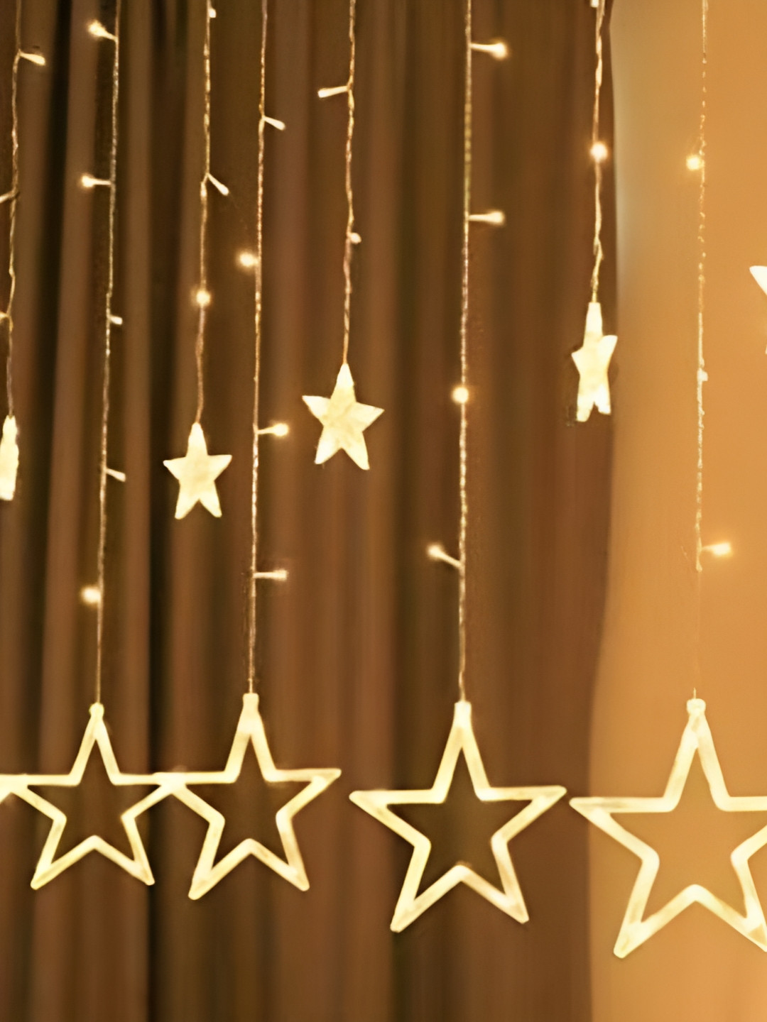 

SPARK WORLD Yellow Star Shape LED String Light