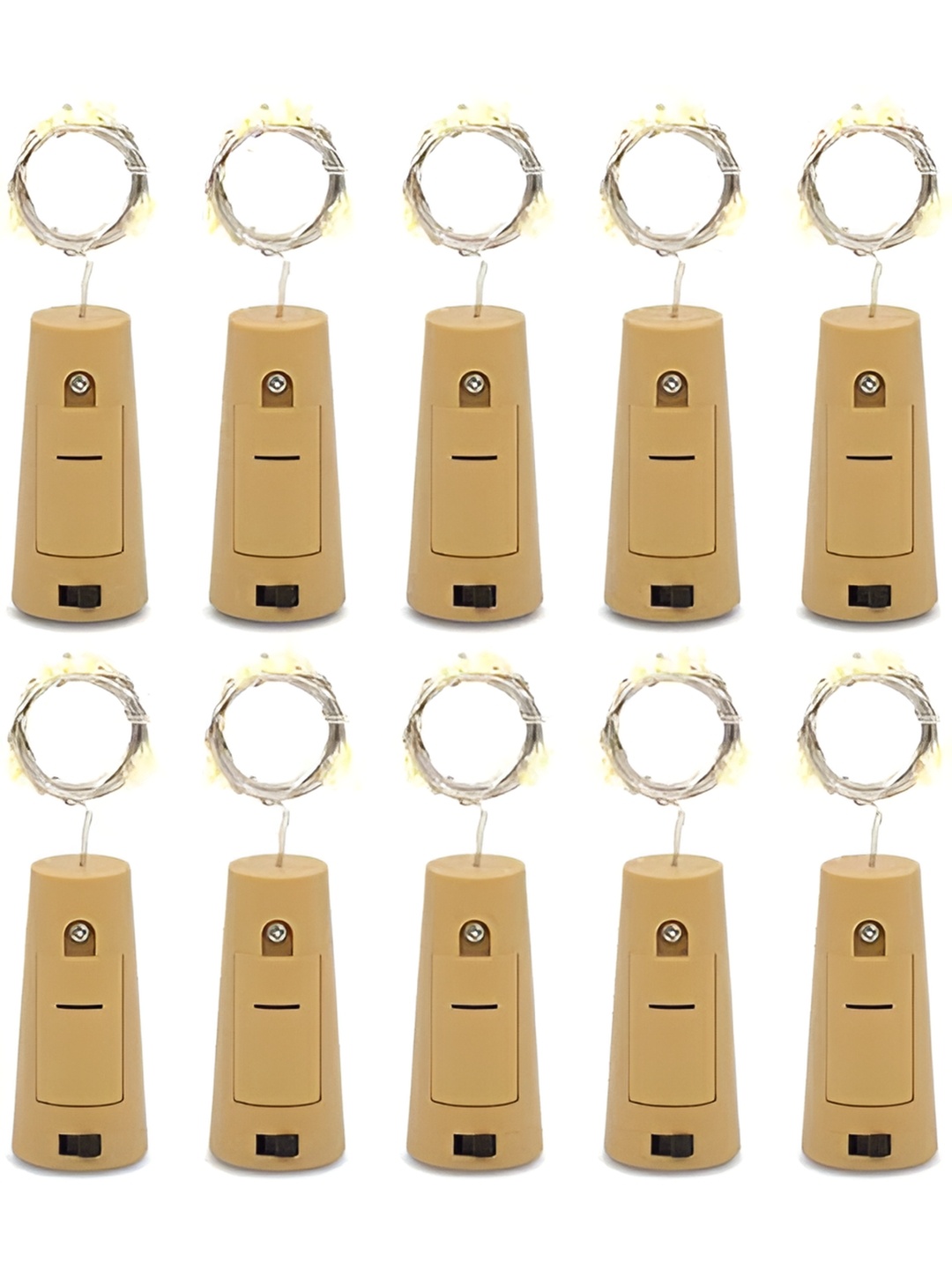 

SPARK WORLD Yellow & white Cylindrical Shape String Light