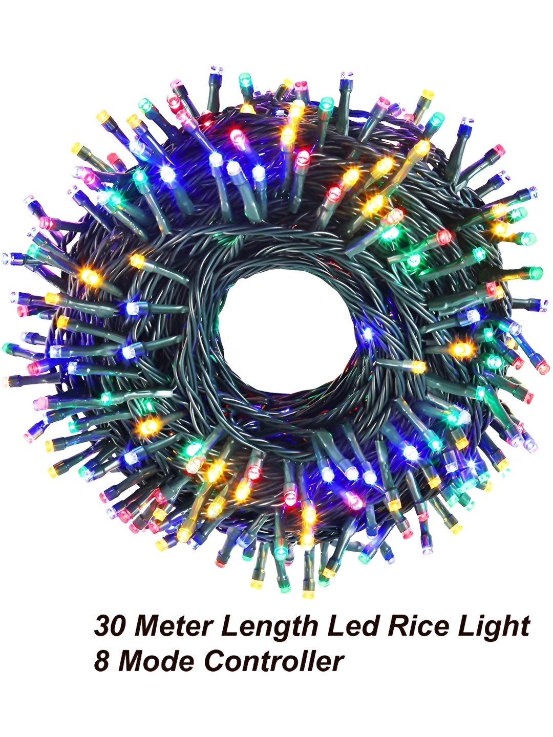 

ENORMITY Blue & Green Rice Shape String Lights