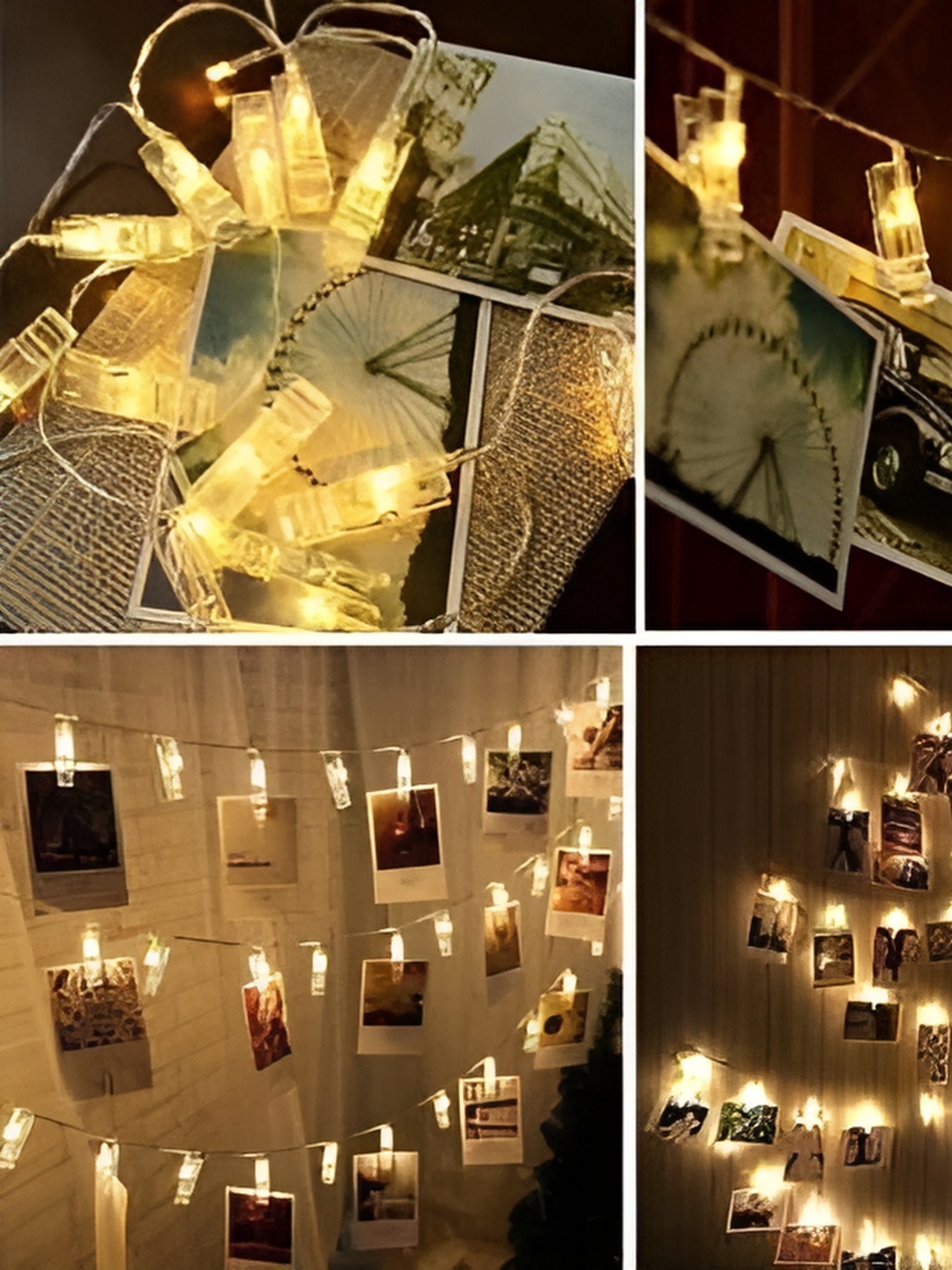 

ENORMITY Yellow Photo Clip Shape String Lights