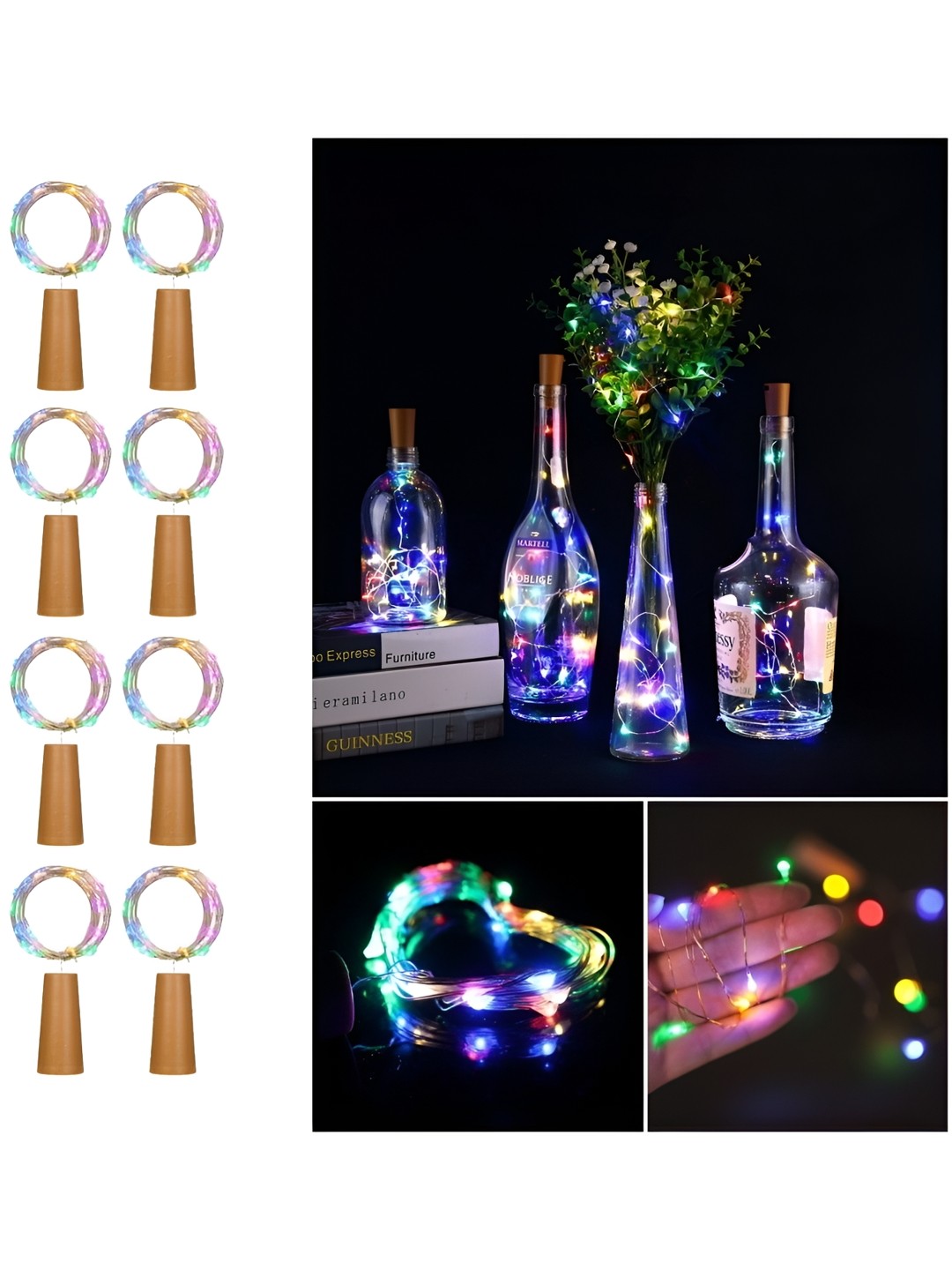 

ENORMITY Red & Green Rice Shape String Lights