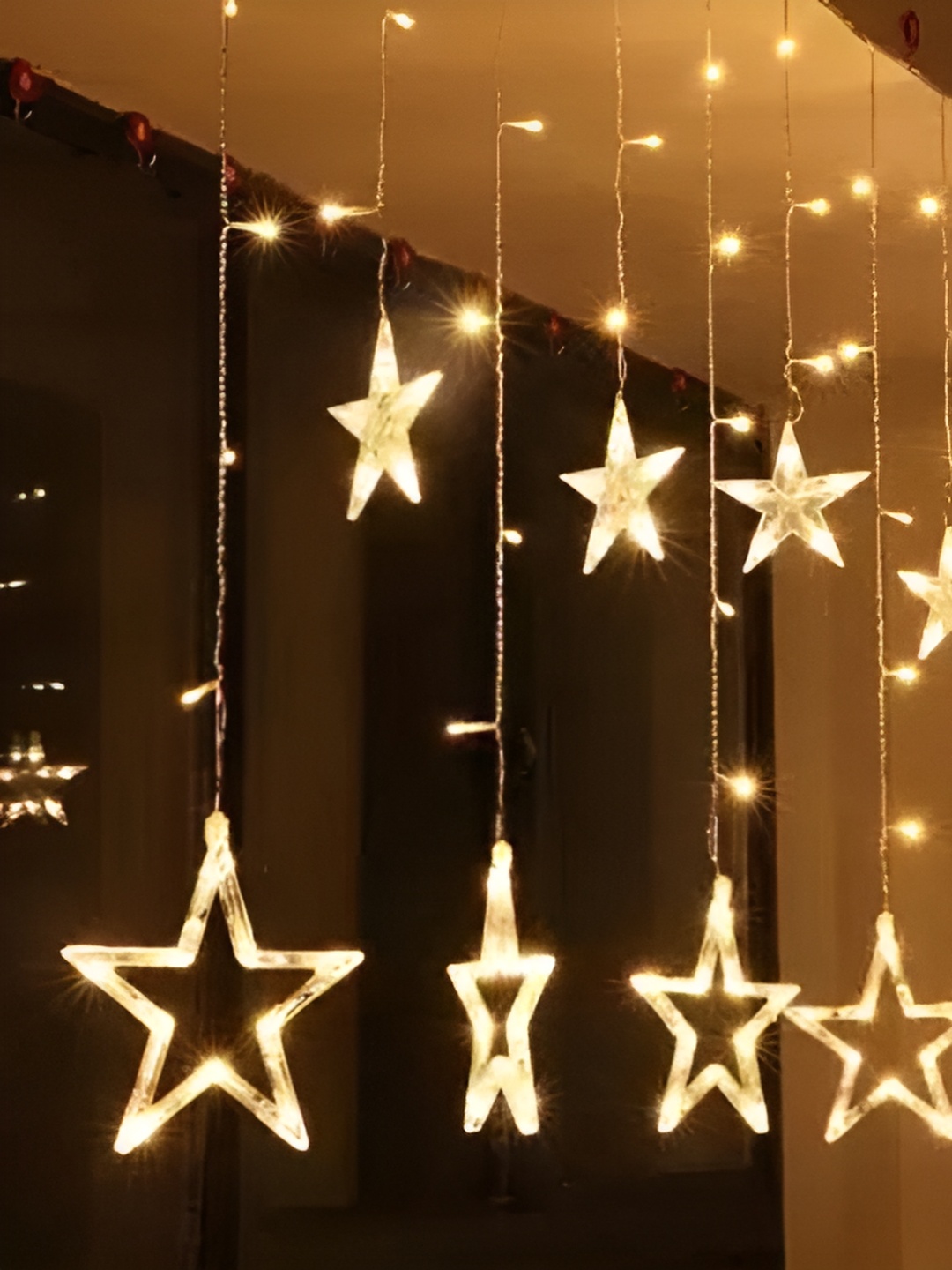 

ENORMITY Yellow Star Shaped LED String Lights