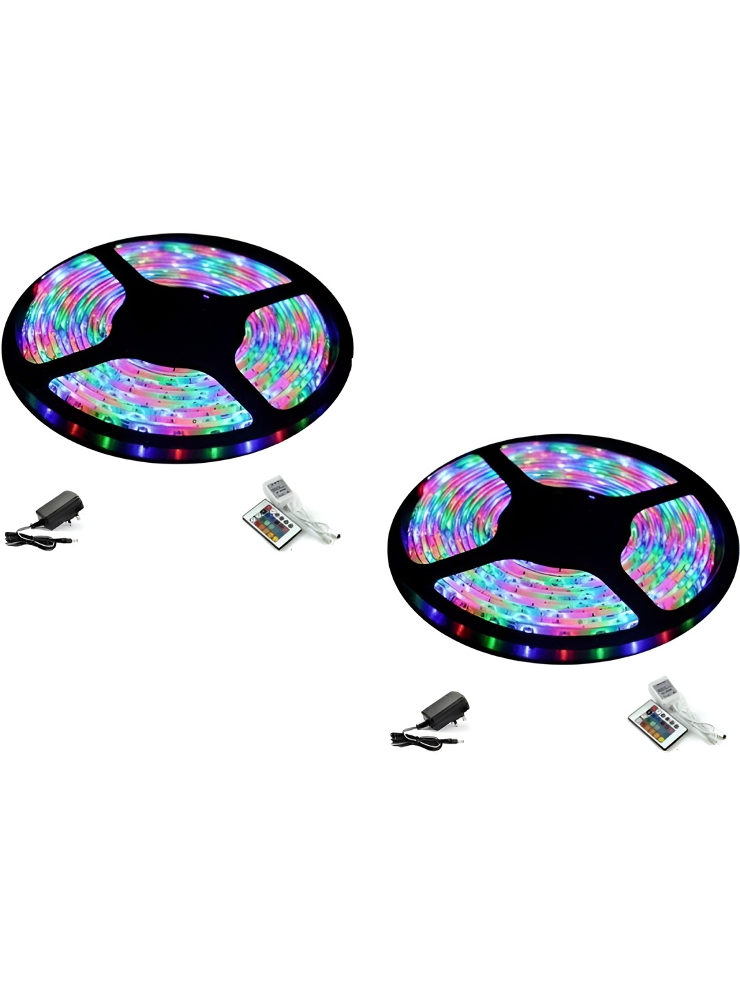 

ENORMITY Blue & Pink 2 Pieces Rice Shaped LED String Lights Rope