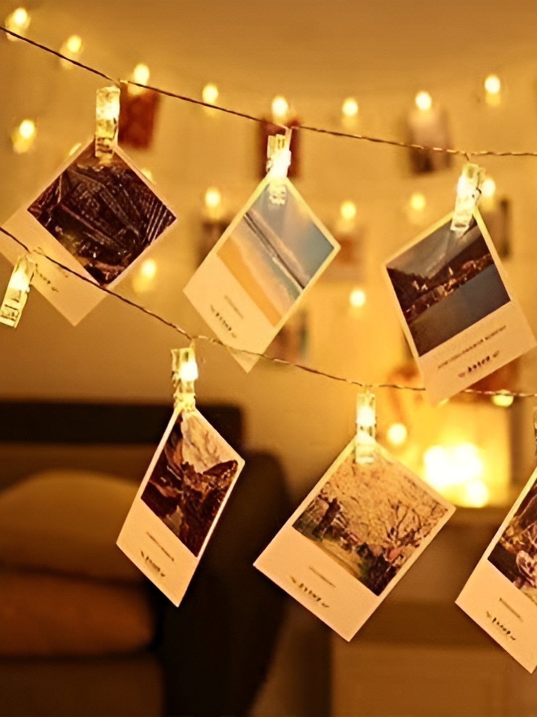 

ENORMITY Yellow Photo Clip Shape String Lights