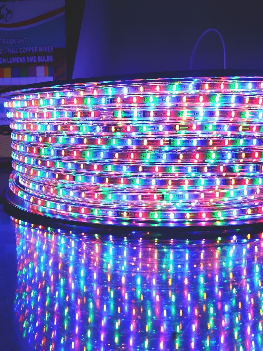 ENORMITY Red & Blue Rice Shape String Lights