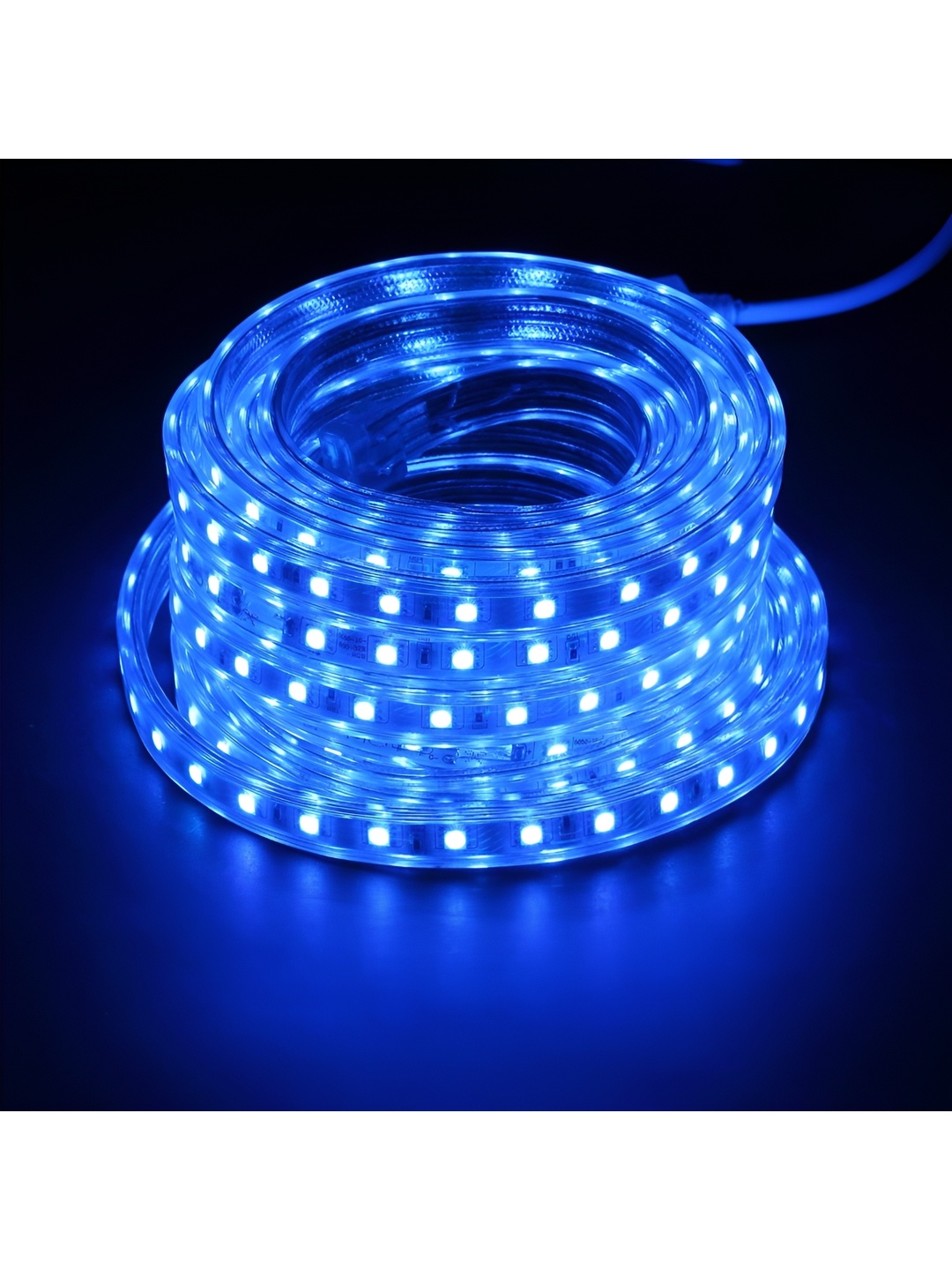 

ENORMITY Blue & White Rice Shape String Lights