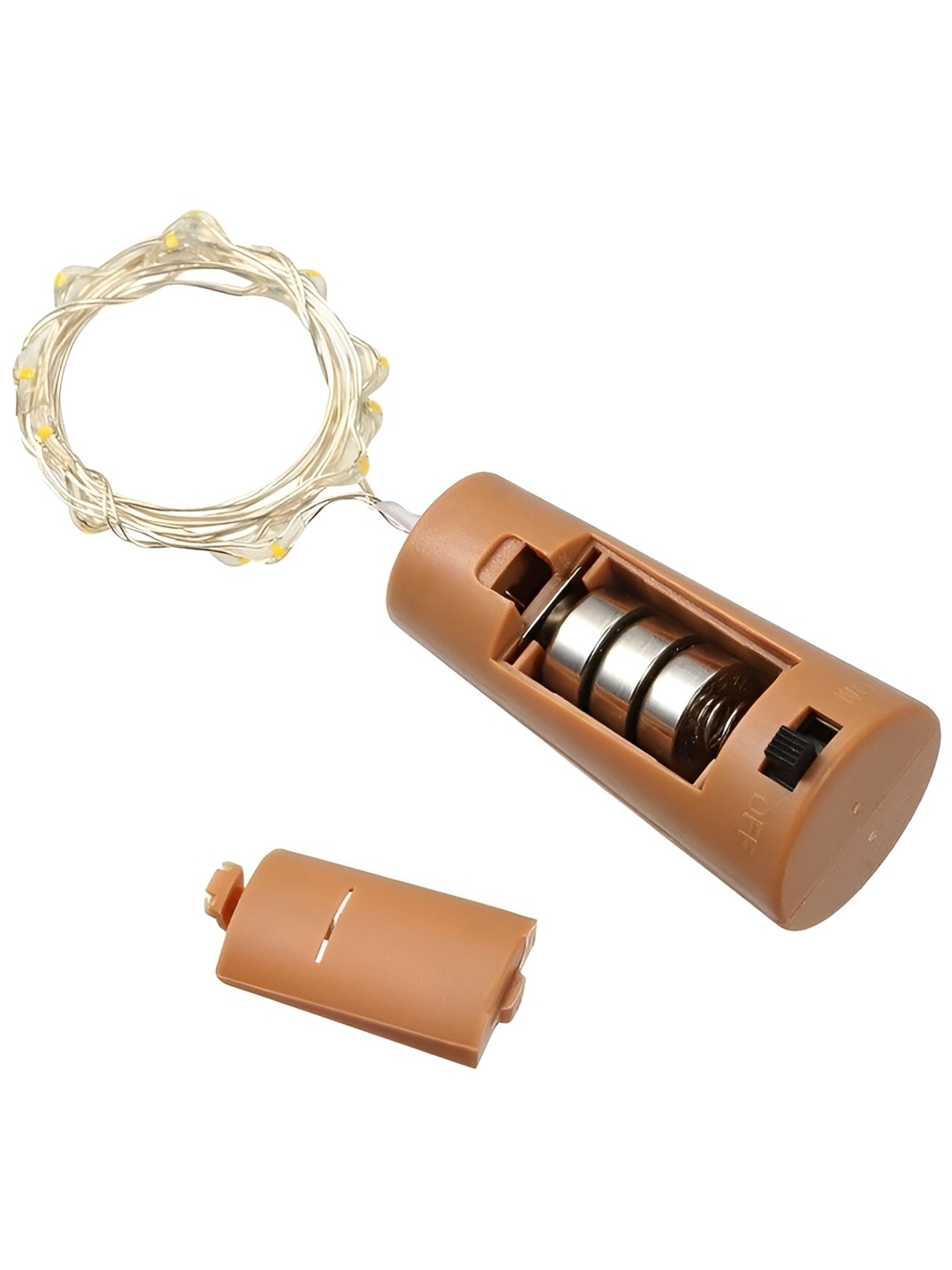 

ENORMITY Gold Toned Rice Shape String Light