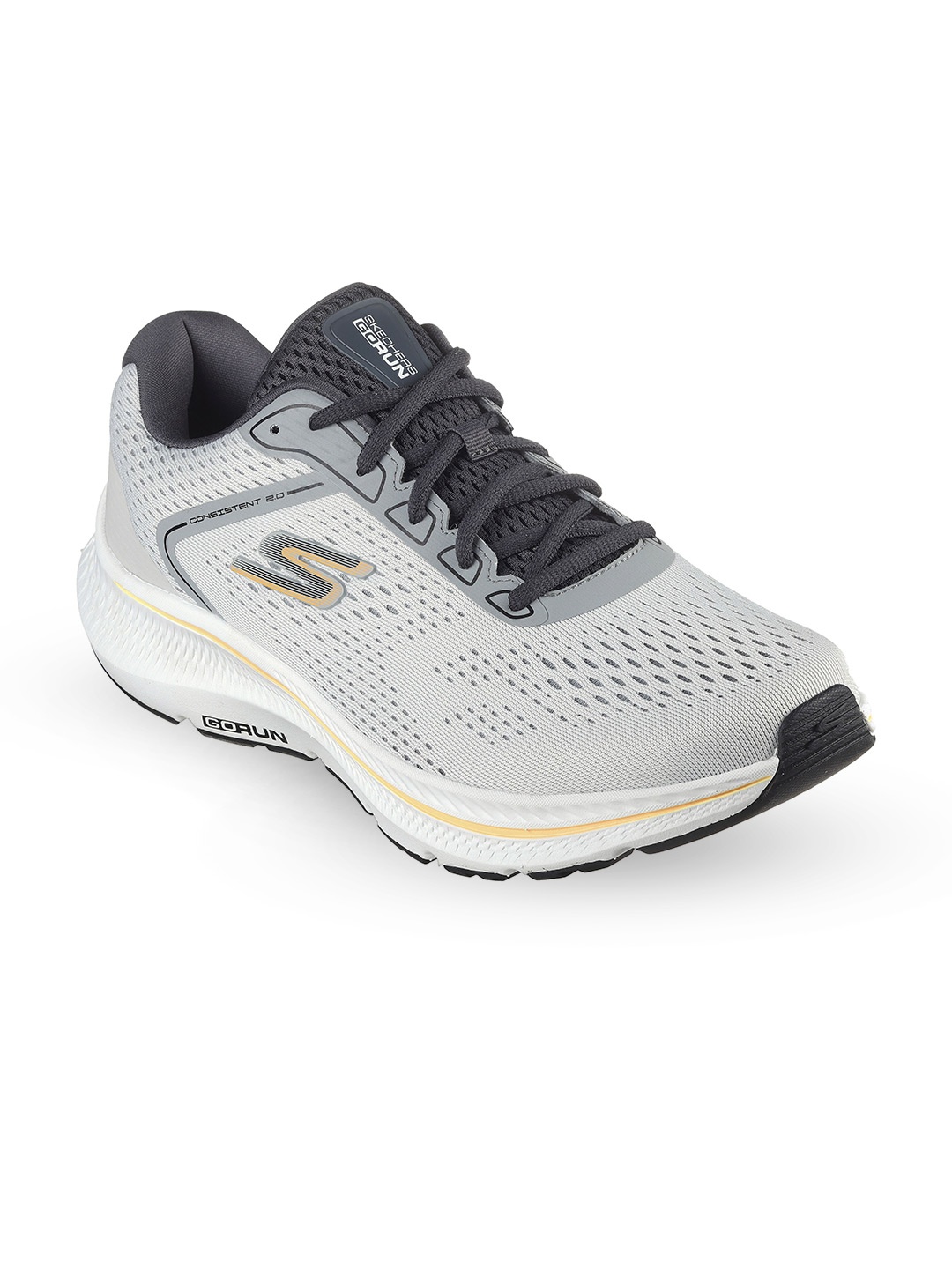 

Skechers GO RUN CONSISTENT 2.0 - MILE MARKER Men Non-Marking Running Shoes, Grey