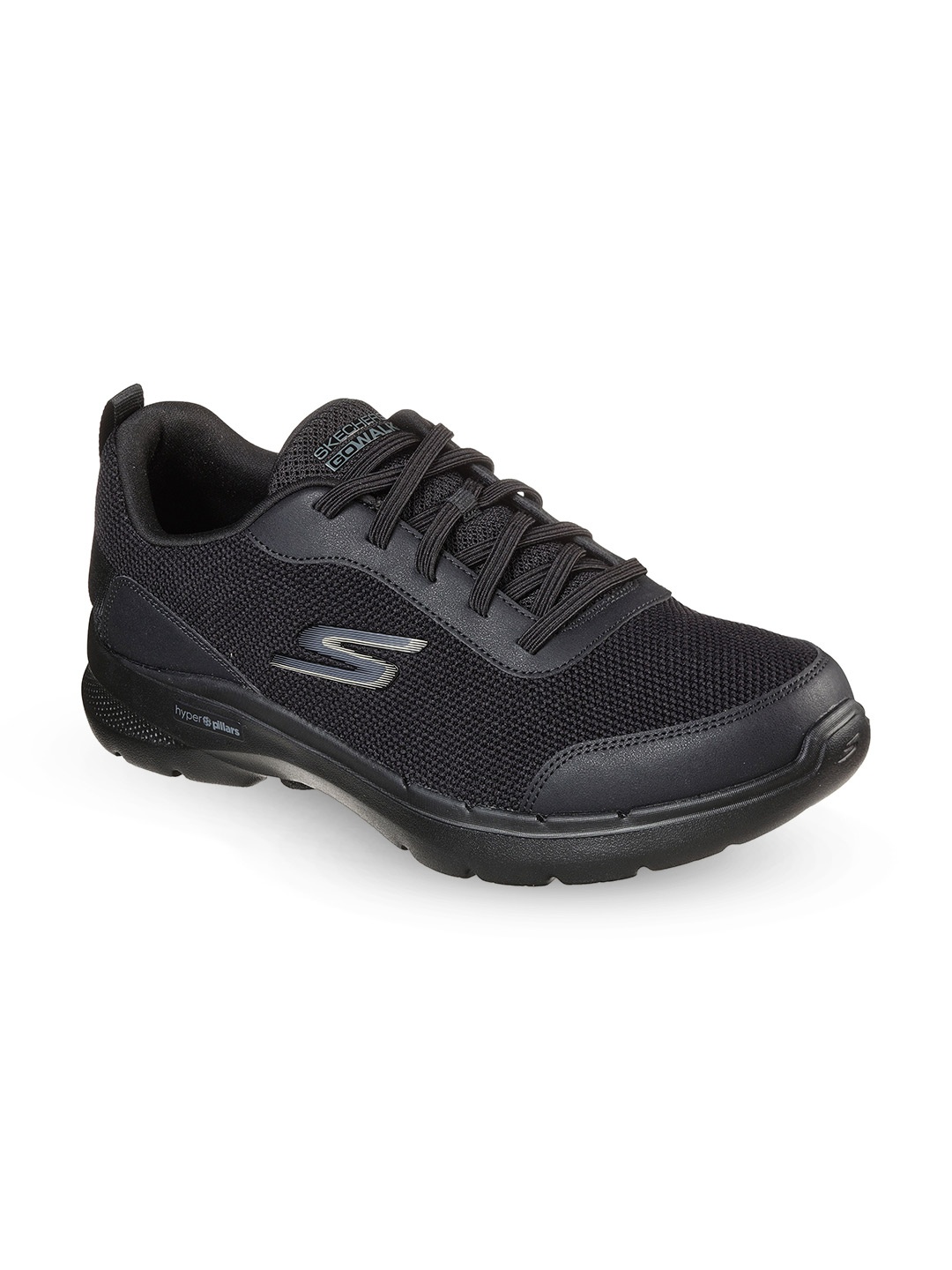 

Skechers Men GO WALK 6 - BOLD KNIGHT Lace-Ups Walking Shoes, Black