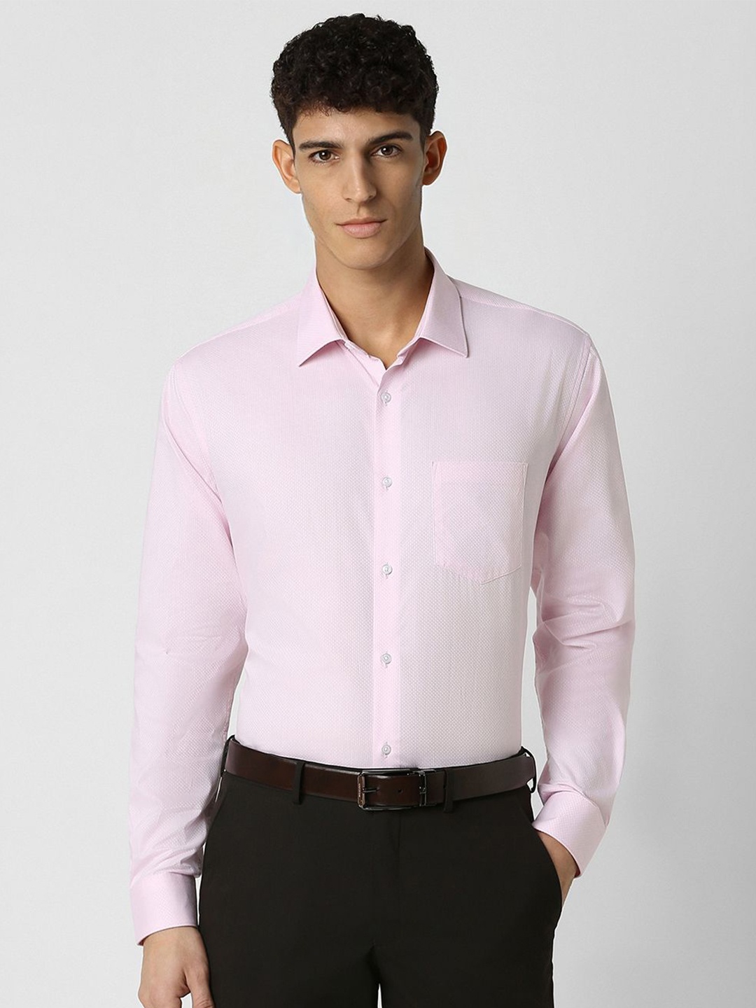 

Van Heusen Men Opaque Party Shirt, Pink