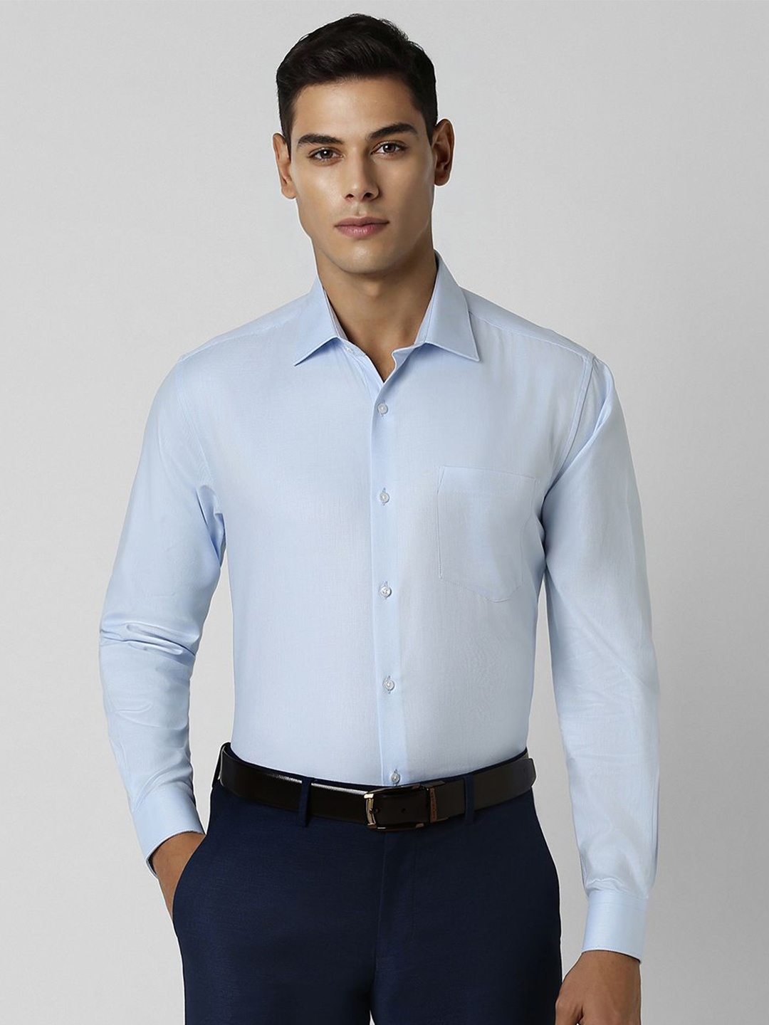 

Van Heusen Men Opaque Formal Shirt, Blue
