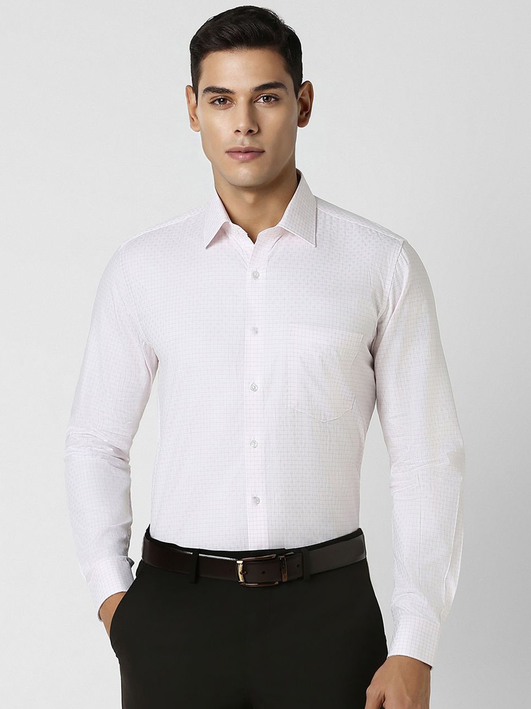 

Van Heusen Men Slim Fit Opaque Formal Shirt, White