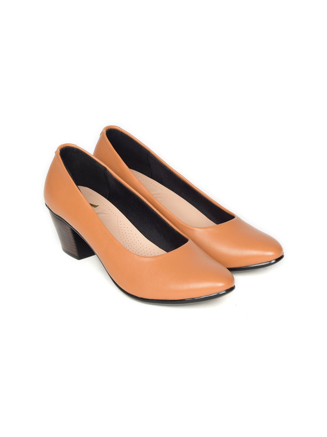 

Bella Rosa Solid Block Heel Pump, Camel brown