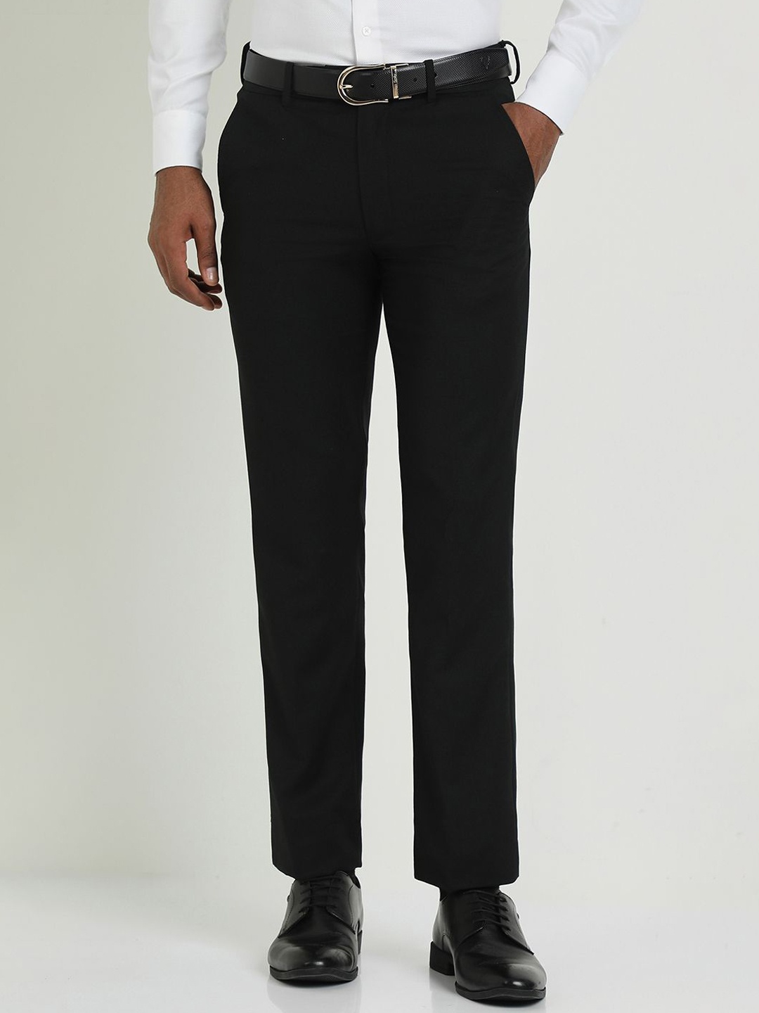 

Allen Solly Sport Men Slim Fit Formal Trousers, Black