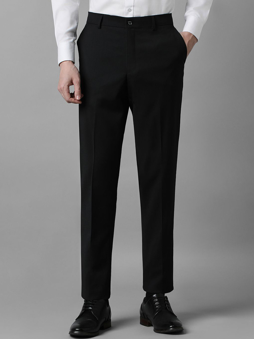 

Louis Philippe Men Slim Fit Formal Trouser, Black