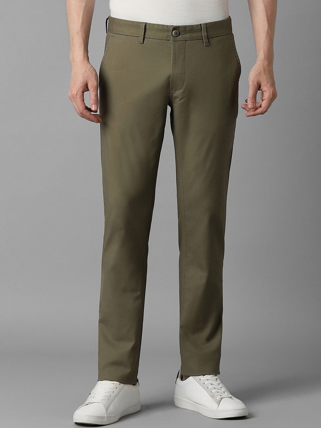 

Louis Philippe Sport Men Slim Fit Trousers, Olive