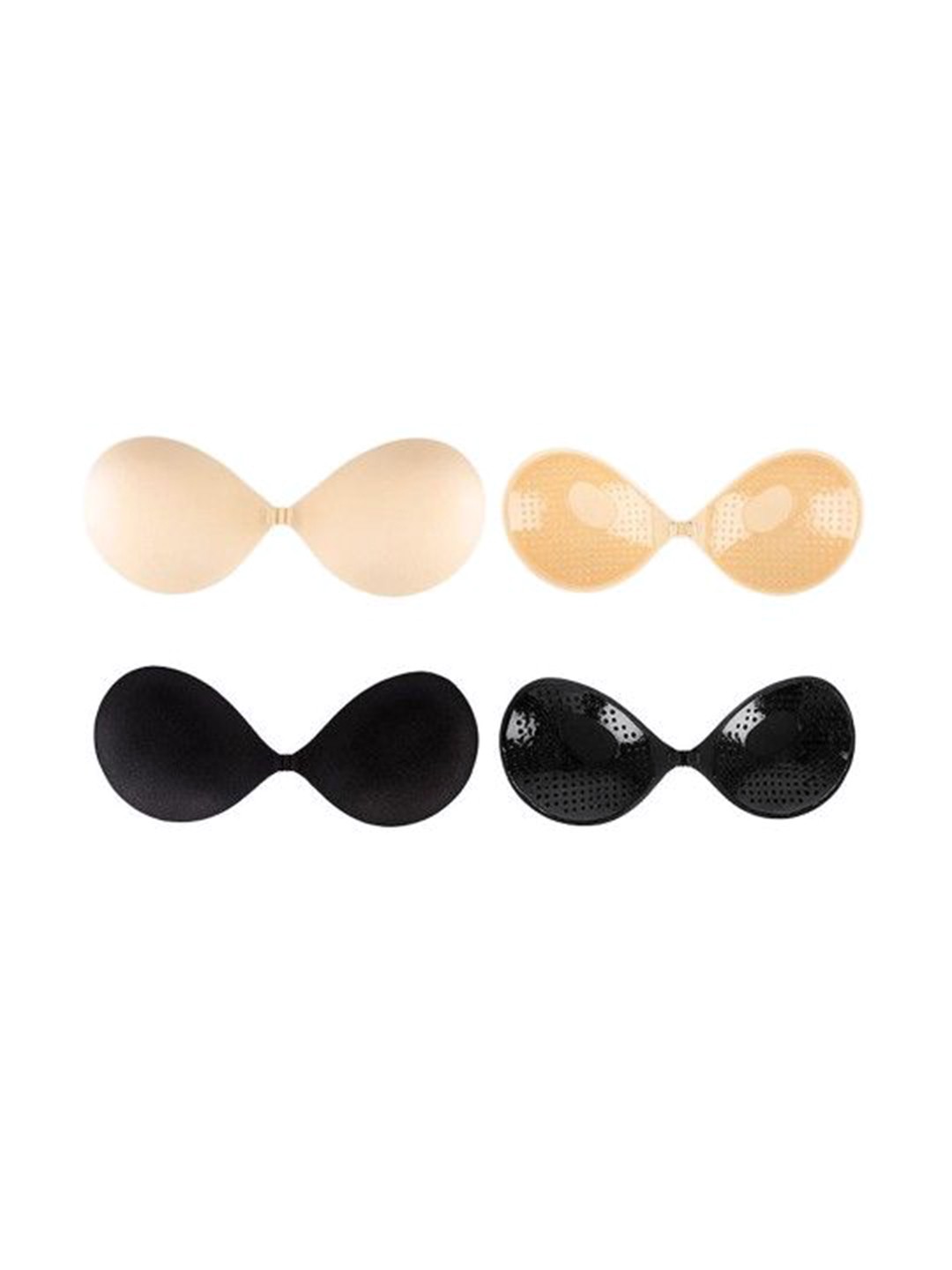 

Softwrap Set of 2 Reusable Stick-On Lingerie accessories, Black