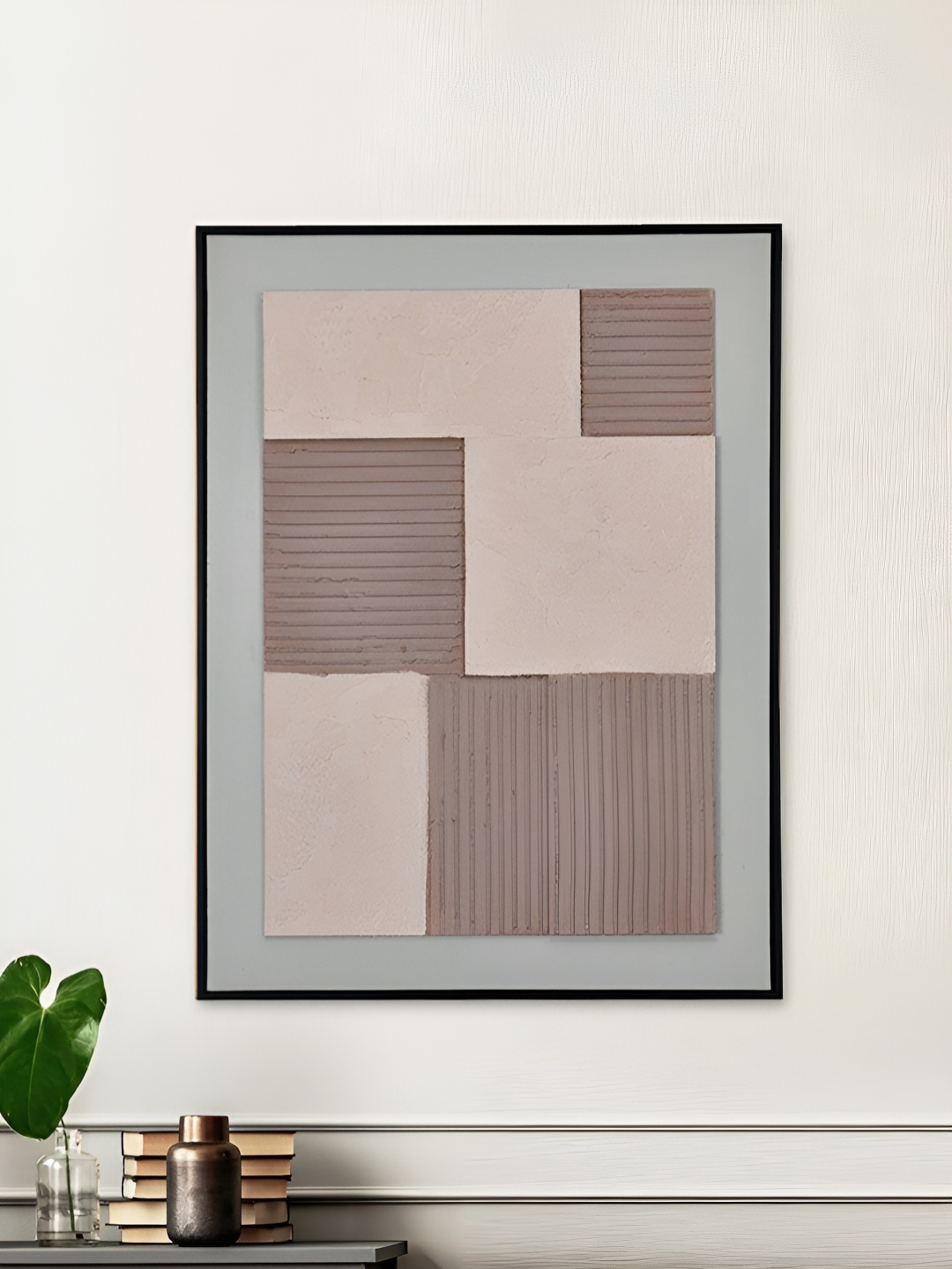 

Athome by Nilkamal Brown & Beige Canvas Wall Art