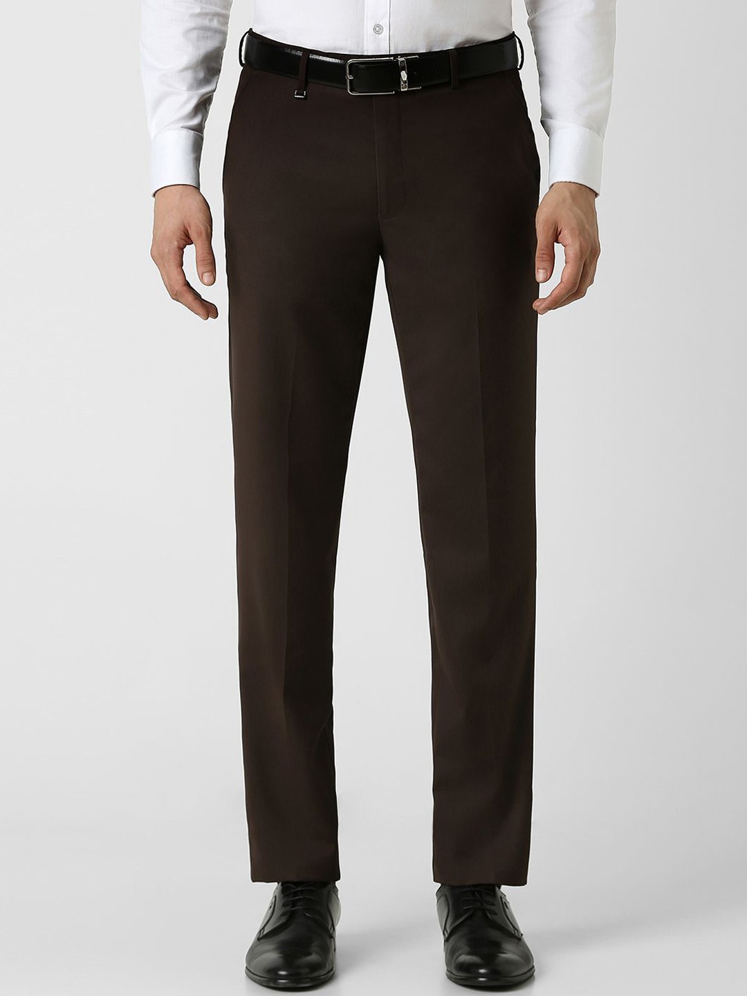 

Van Heusen Men Slim Fit Formal Trousers, Brown