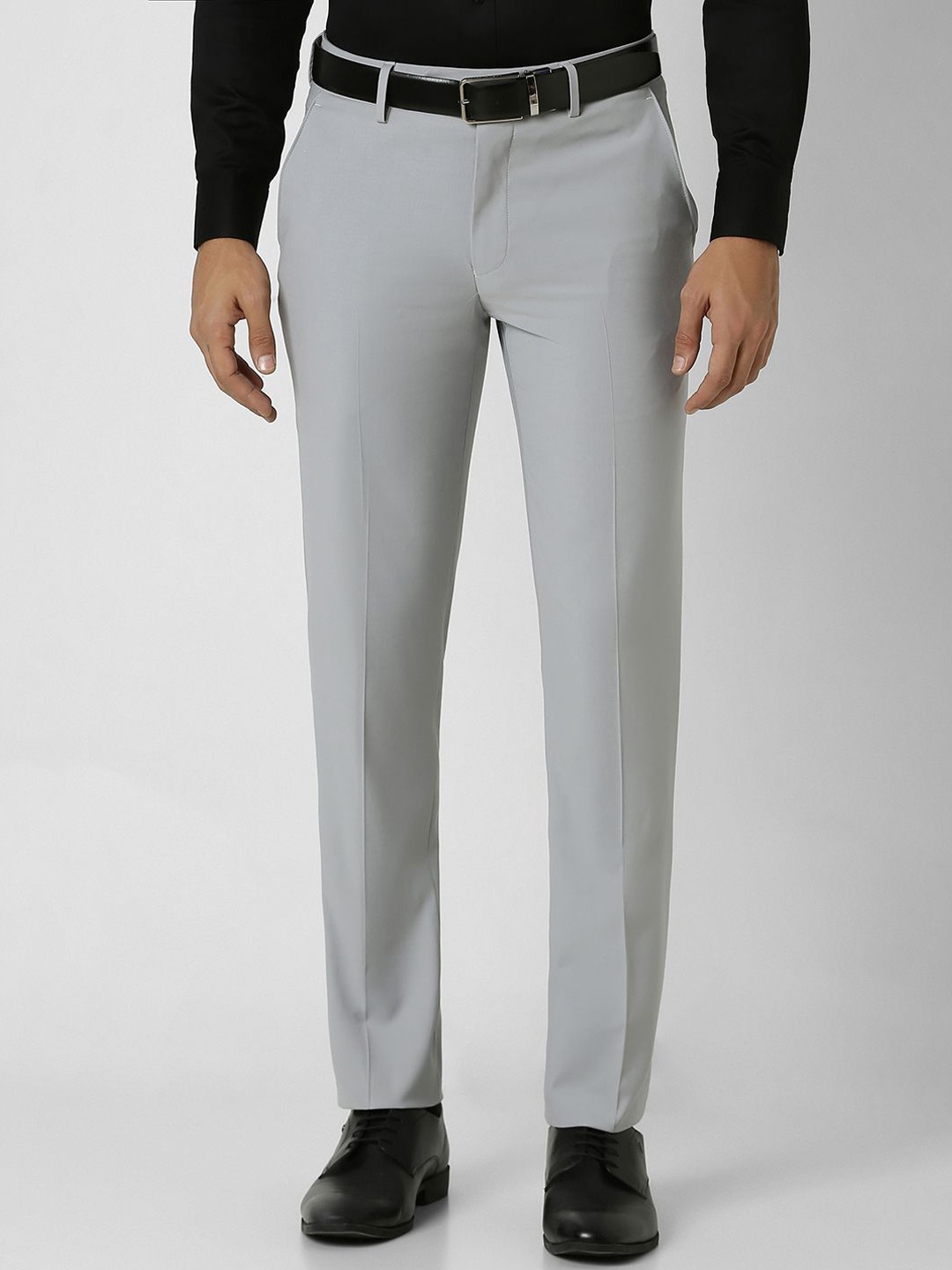 

Van Heusen Men Slim Fit Formal Trousers, Grey