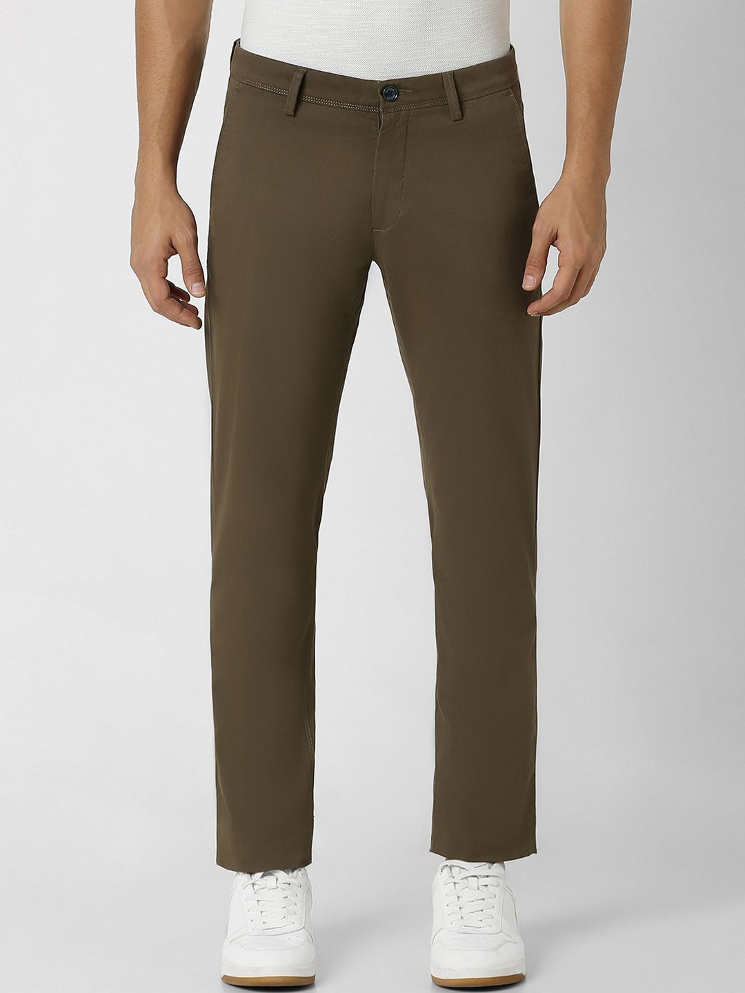 

Van Heusen Sport Men Slim Fit Regular Trousers, Brown
