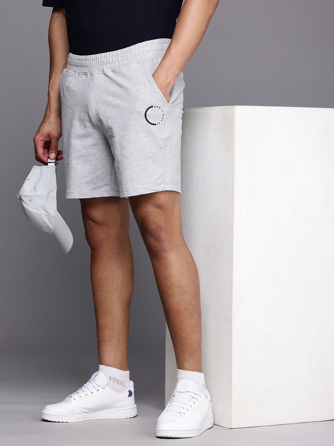 

HRX by Hrithik Roshan Men Lifestyle Low-Rise Outdoor Shorts, White