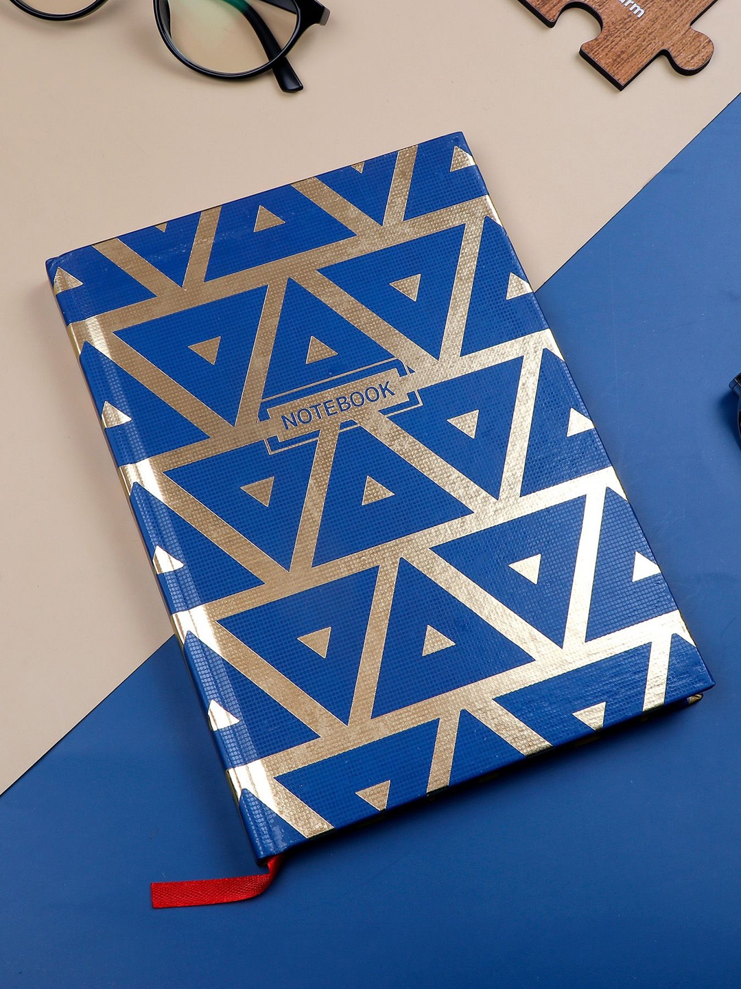 

Archies Geometric Printed Notebook, Blue