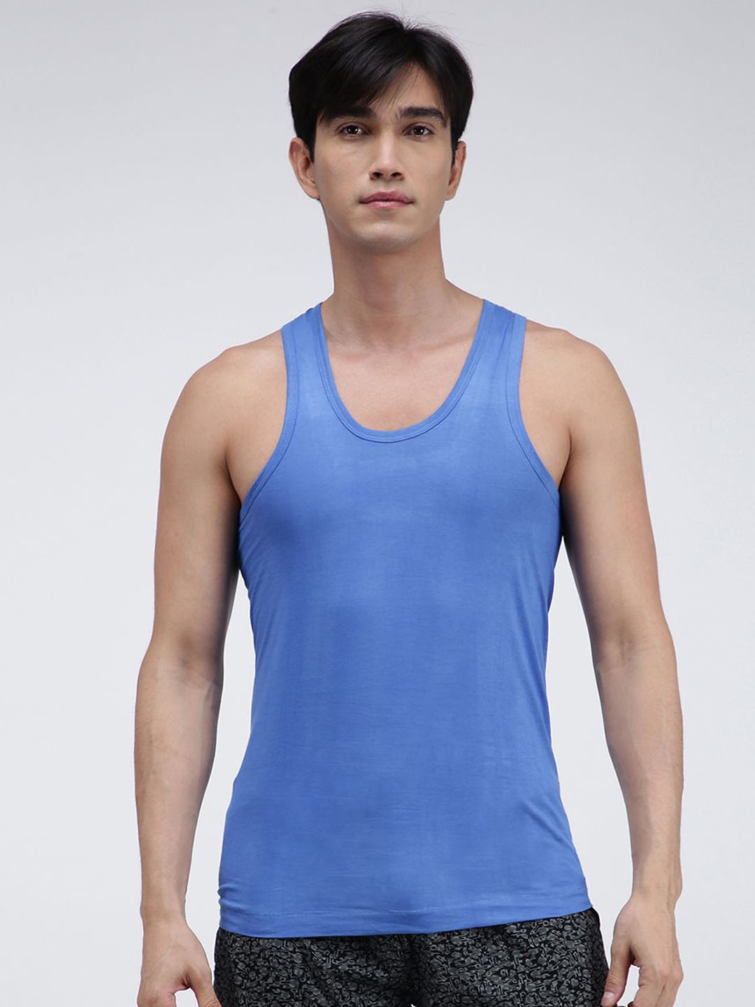 

AMUL COMFY Pure Cotton Undershirt Vests, Blue