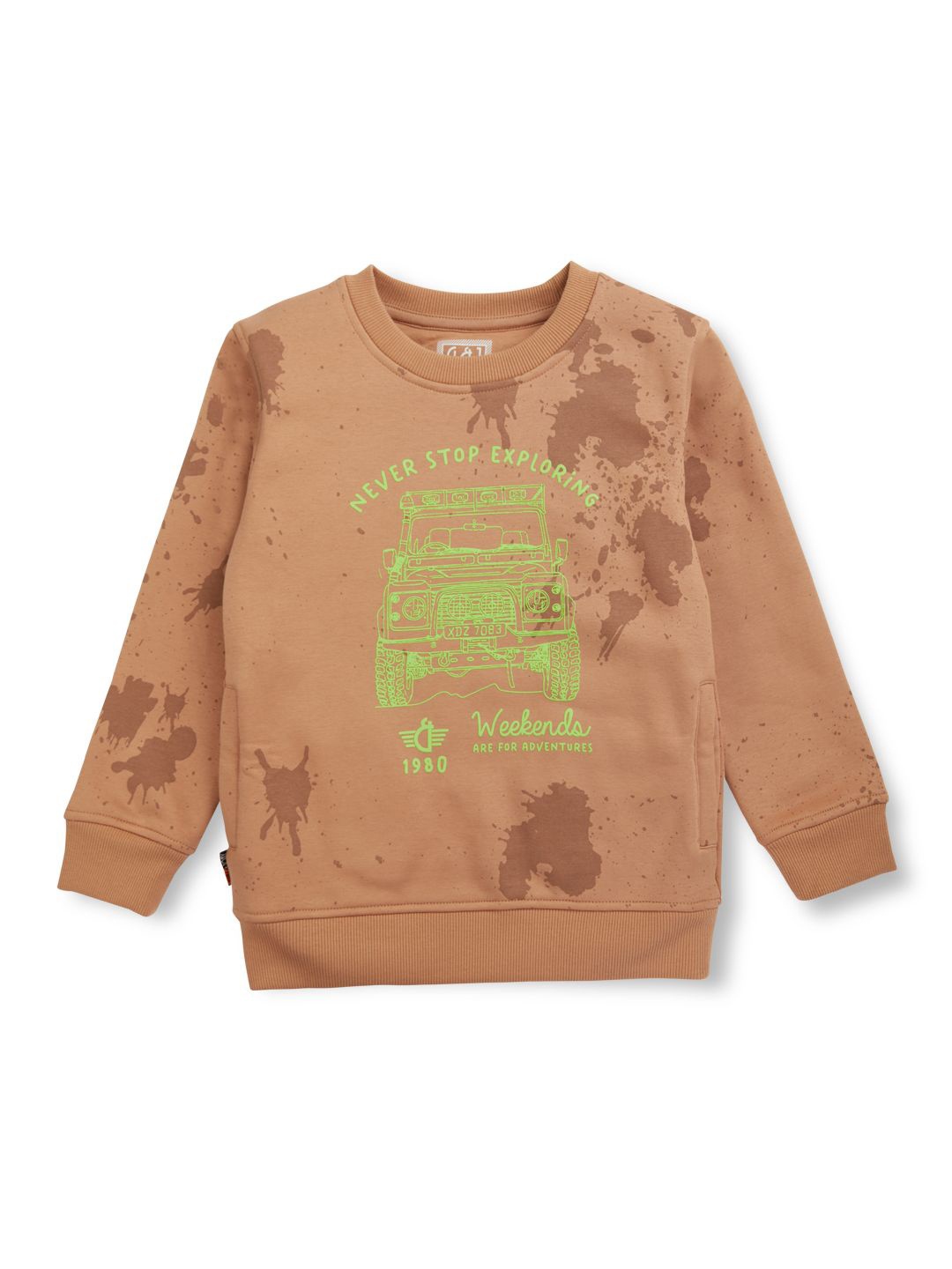 

Gini and Jony Boys Round Neck Sweatshirt, Brown