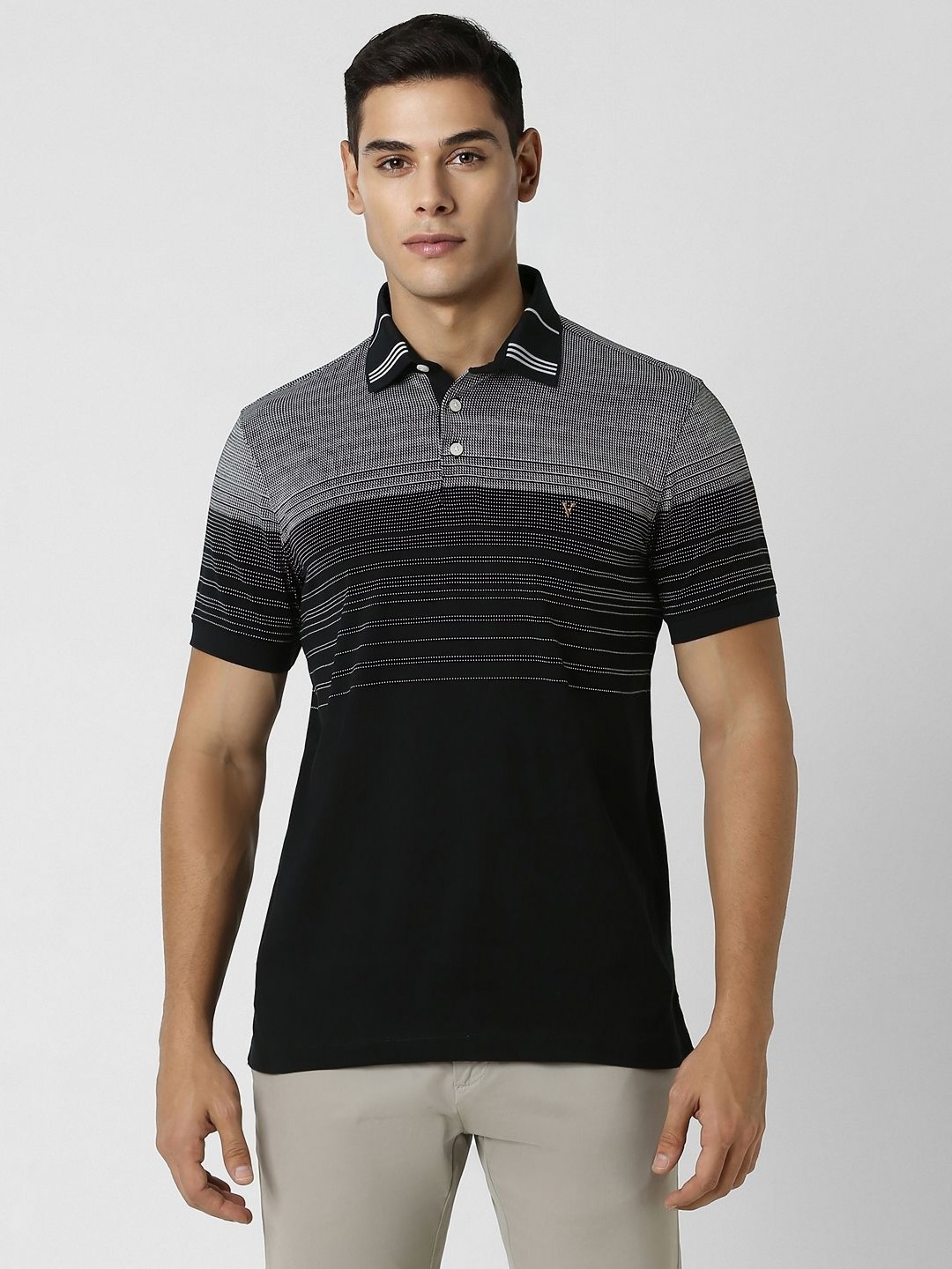 

Van Heusen Sport Men Polo Collar Pockets T-shirt, Black