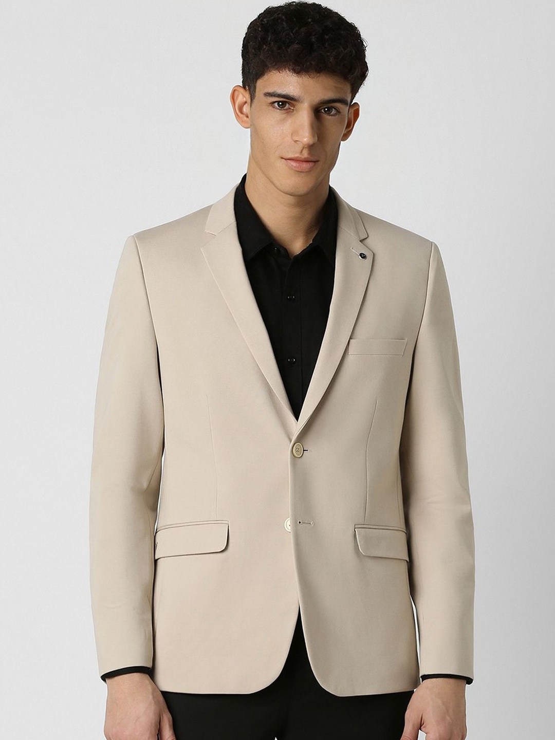 

Van Heusen Slim-Fit Single-Breasted Formal Blazers, Beige