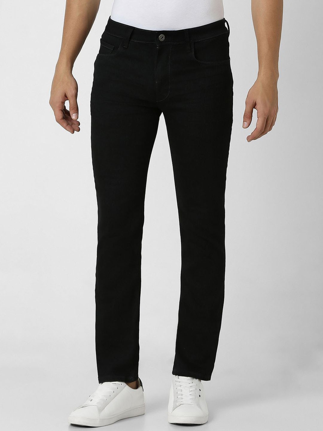 

VAN HEUSEN DENIM LABS Men Slim Fit Mid-Rise Jeans, Black