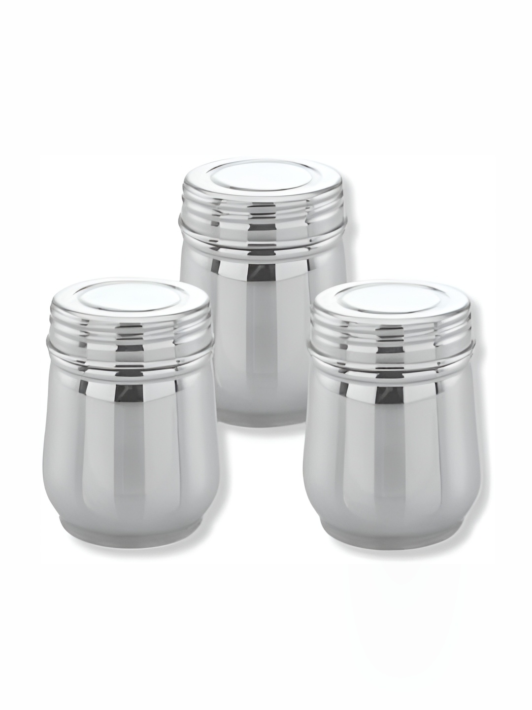 

Expresso 3 Pieces Stainless Steel Containers, Silver