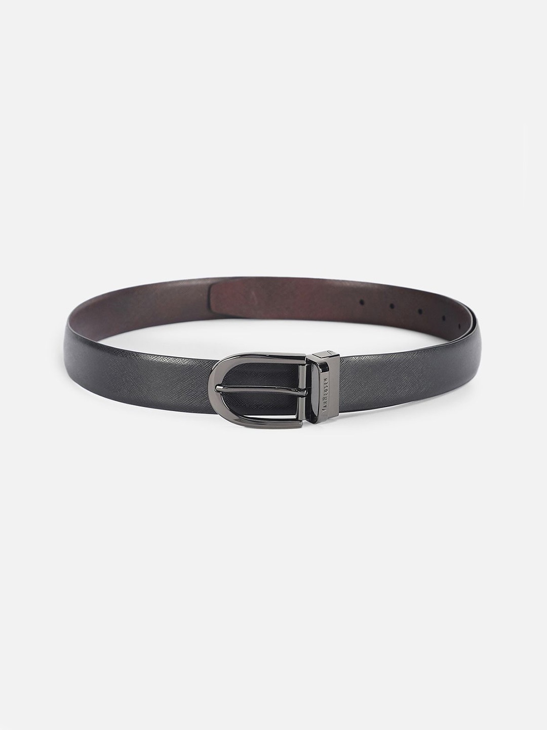 

Van Heusen Men Textured Leather Reversible Formal Belt, Black