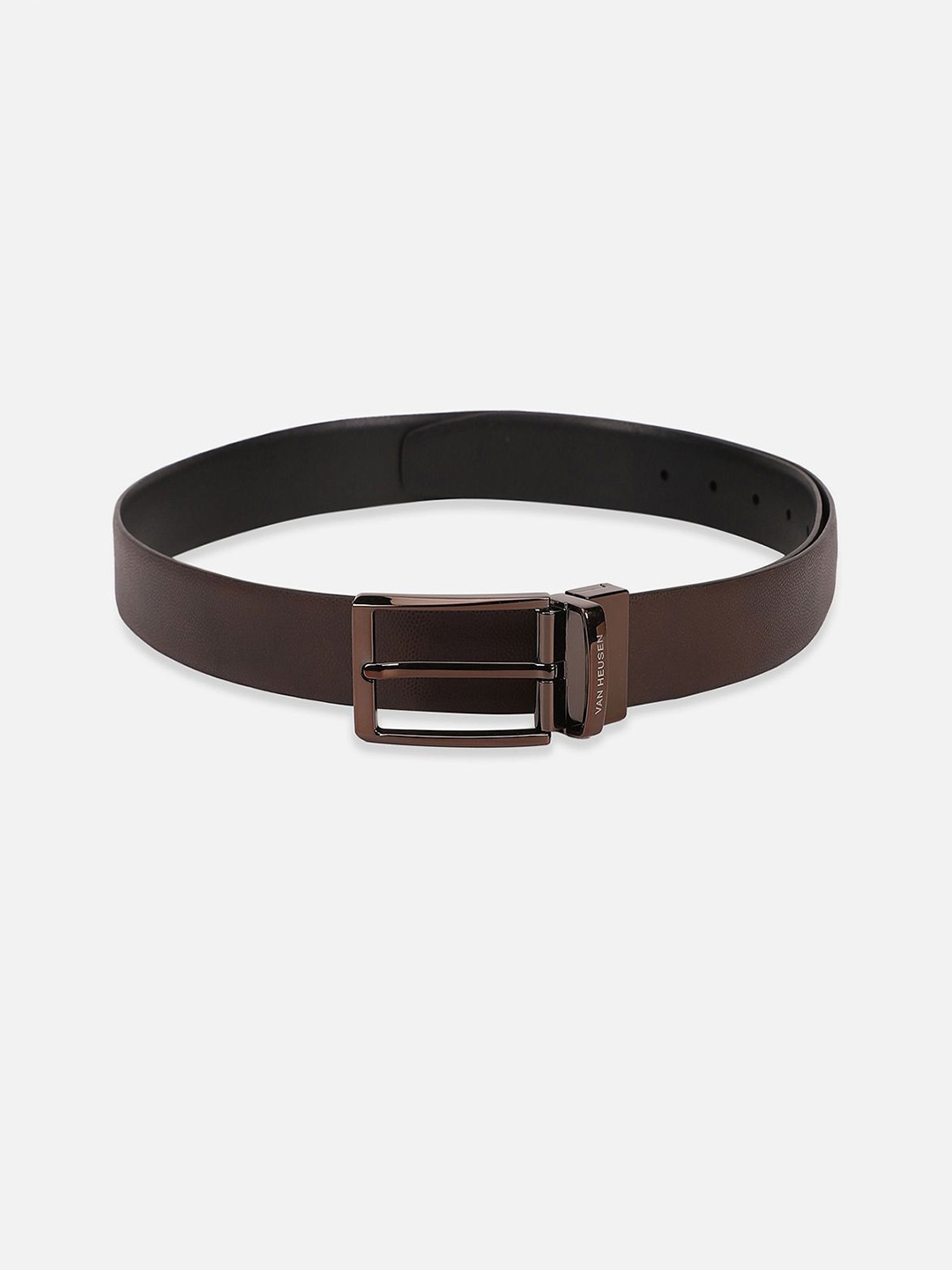 

Van Heusen Men Textured Reversible Leather Formal Belt, Black