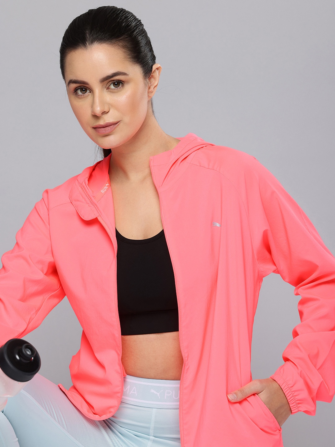 

Puma Run Fav Hood DryCell Sporty Jacket, Pink