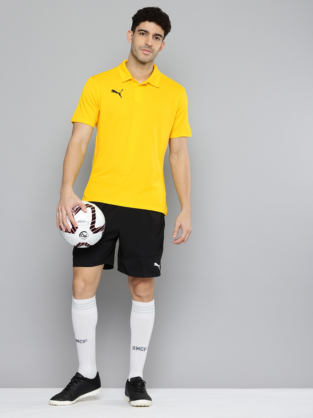 

Puma Teamgoal Polo Collar Drycell Football T-shirt, Yellow